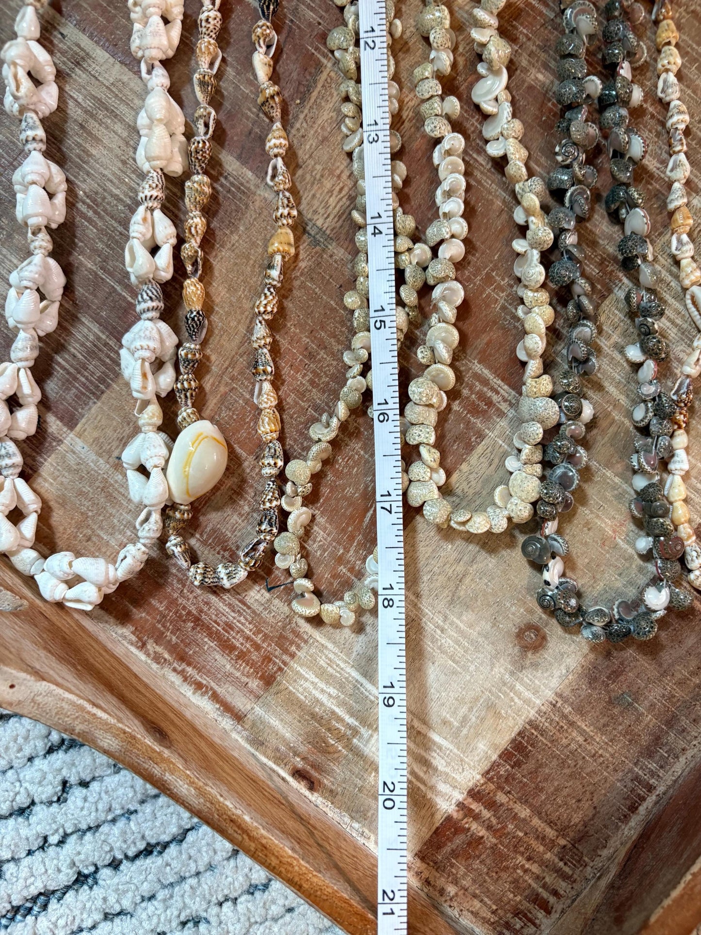 Seashell Lei Set: Authentic Pacific Ocean Shells, Graduation, Wedding