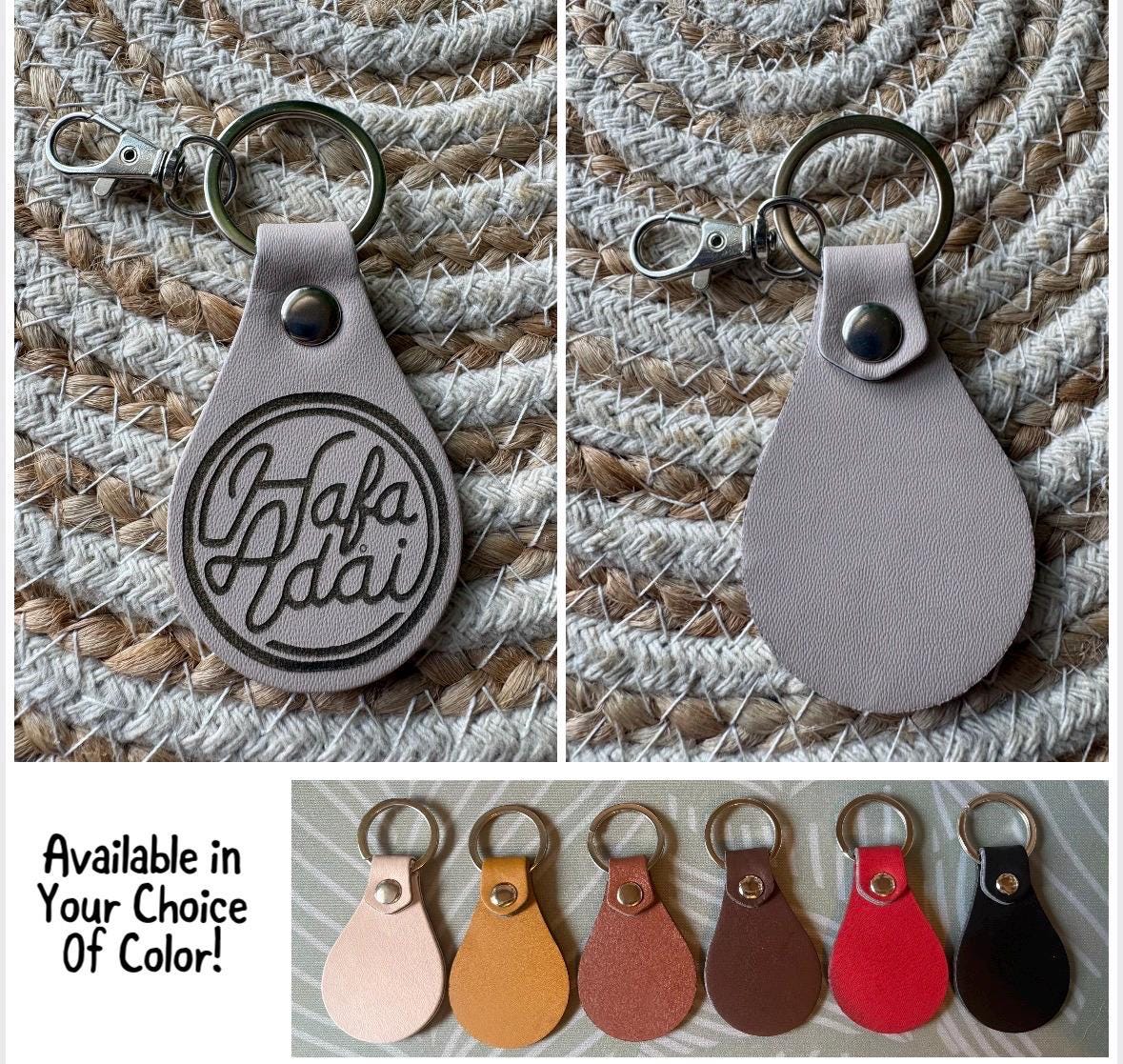 Engraved Leather Micronesia Islands Keychain – CNMI, Saipan, Guam