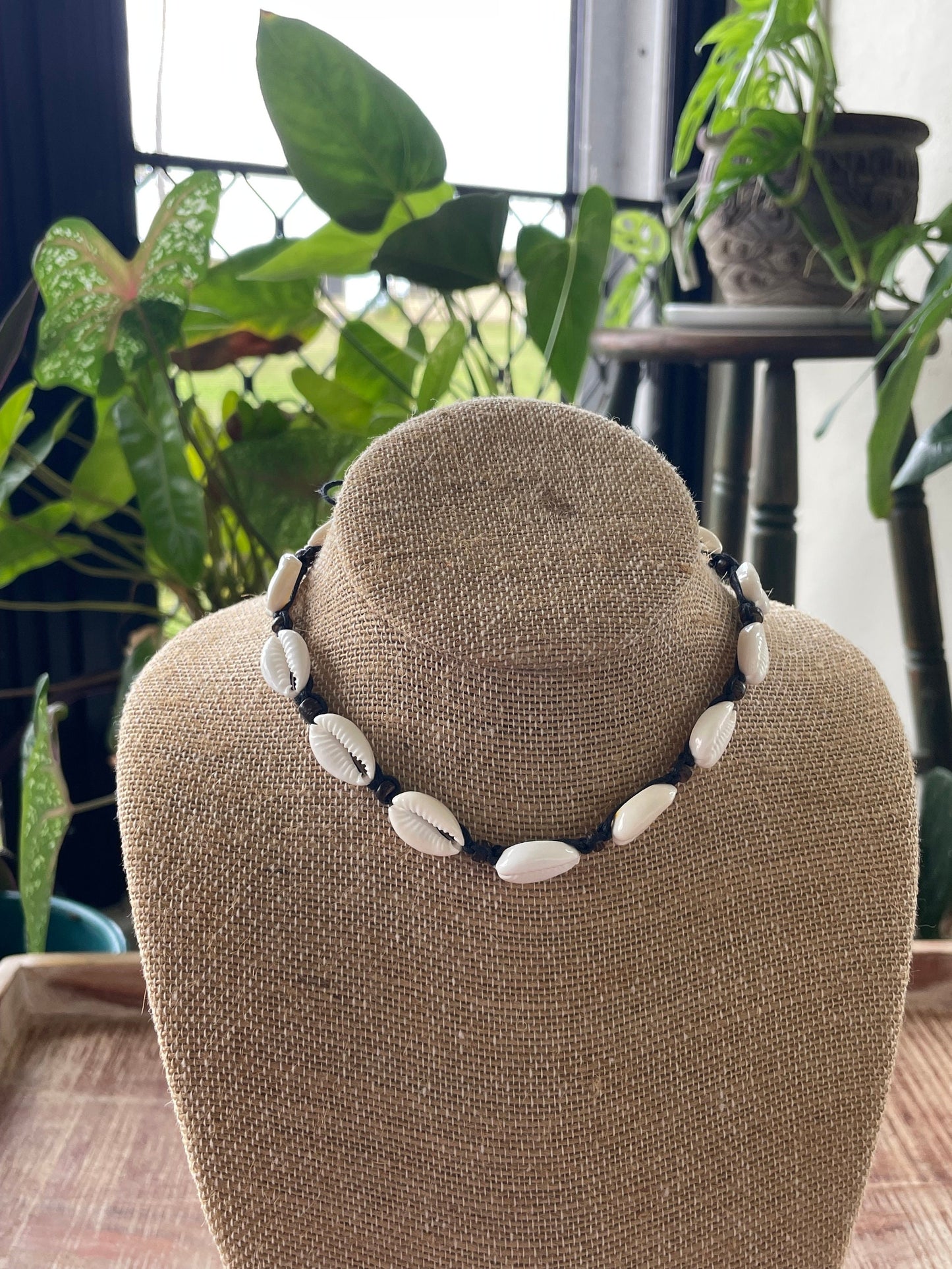 Cowrie Shell Cord Necklace – Beachy Boho Surfer Style