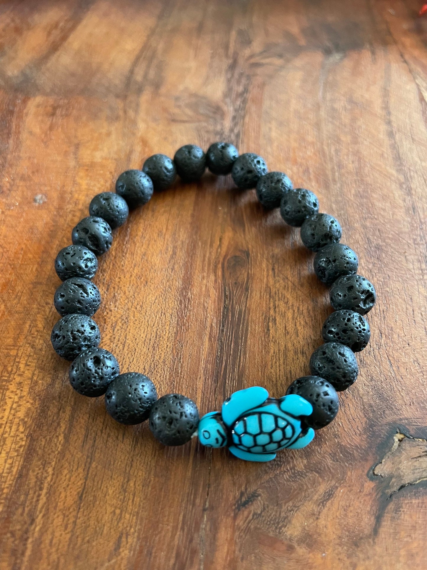 Whimsical Honu or Sea Turtle Authentic Lava Beaded Bracelets