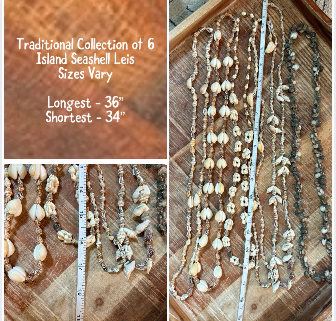 Authentic Seashell Lei Set: Pacific Island Celebration Leis