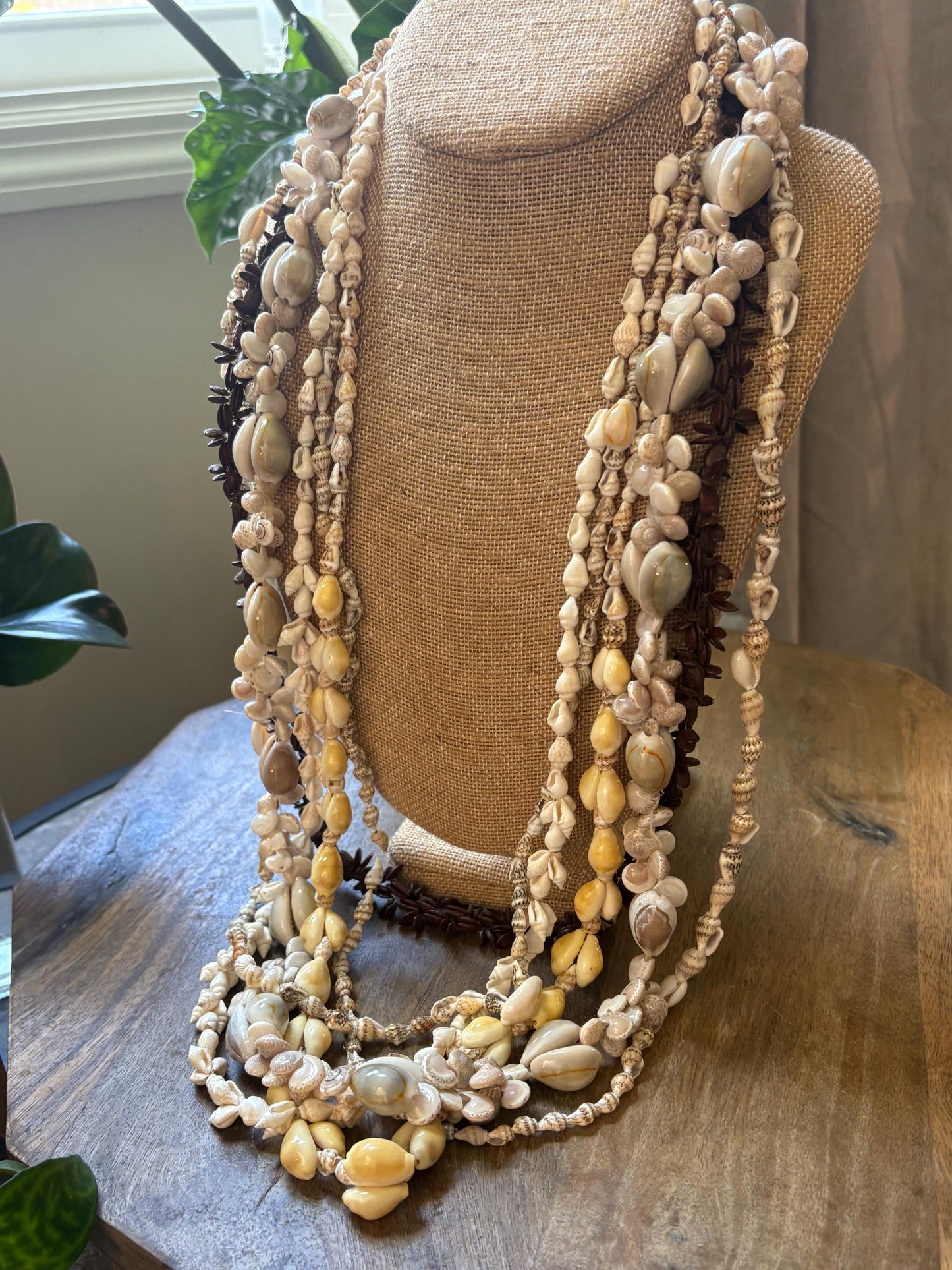 Seashell Lei Collection – Authentic Pacific Island Celebration Leis (Set of 6)