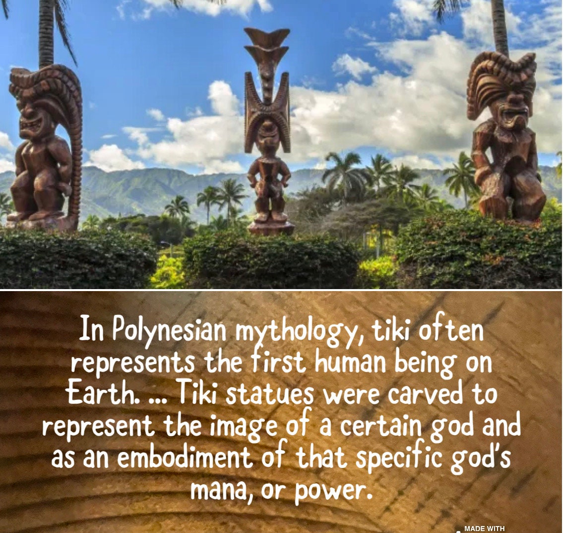Traditional Polynesian Handcrafted Bone and Resin Tiki Adjustable Necklace