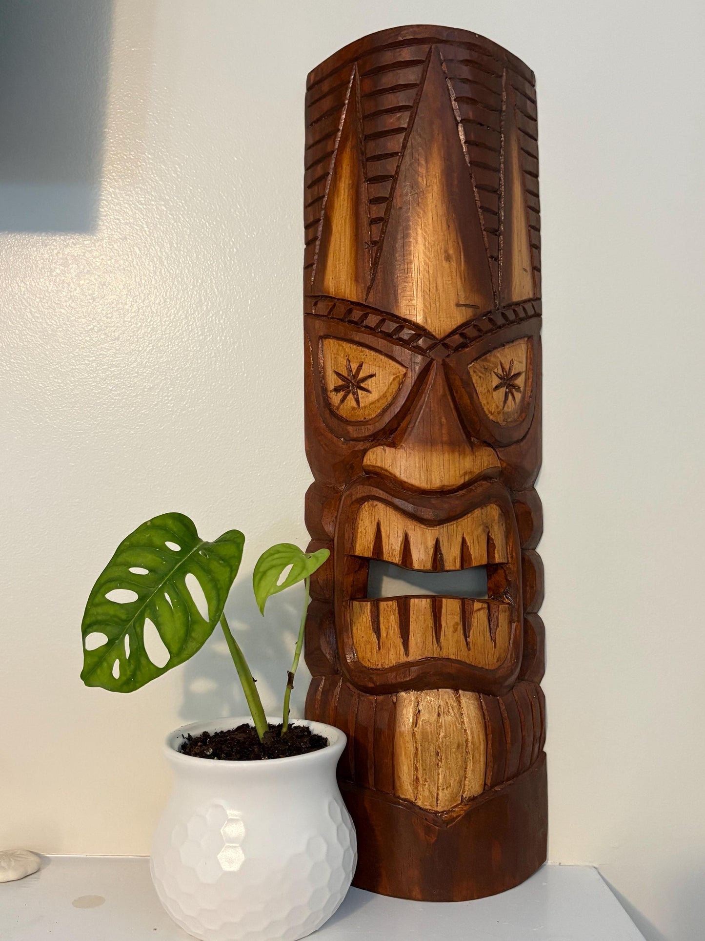 Hawaiian Tiki - Lightweight Teakwood Handcarved Display
