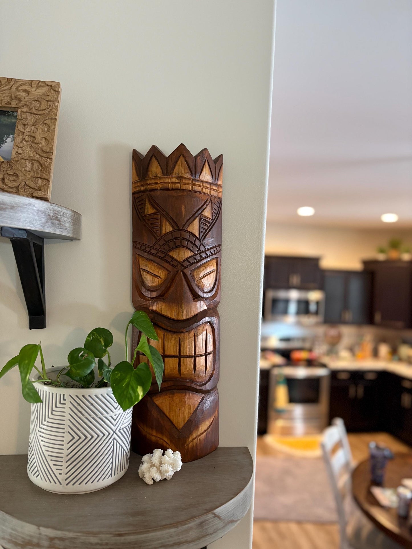 Hawaiian Tiki - Lightweight Teakwood Handcarved Display