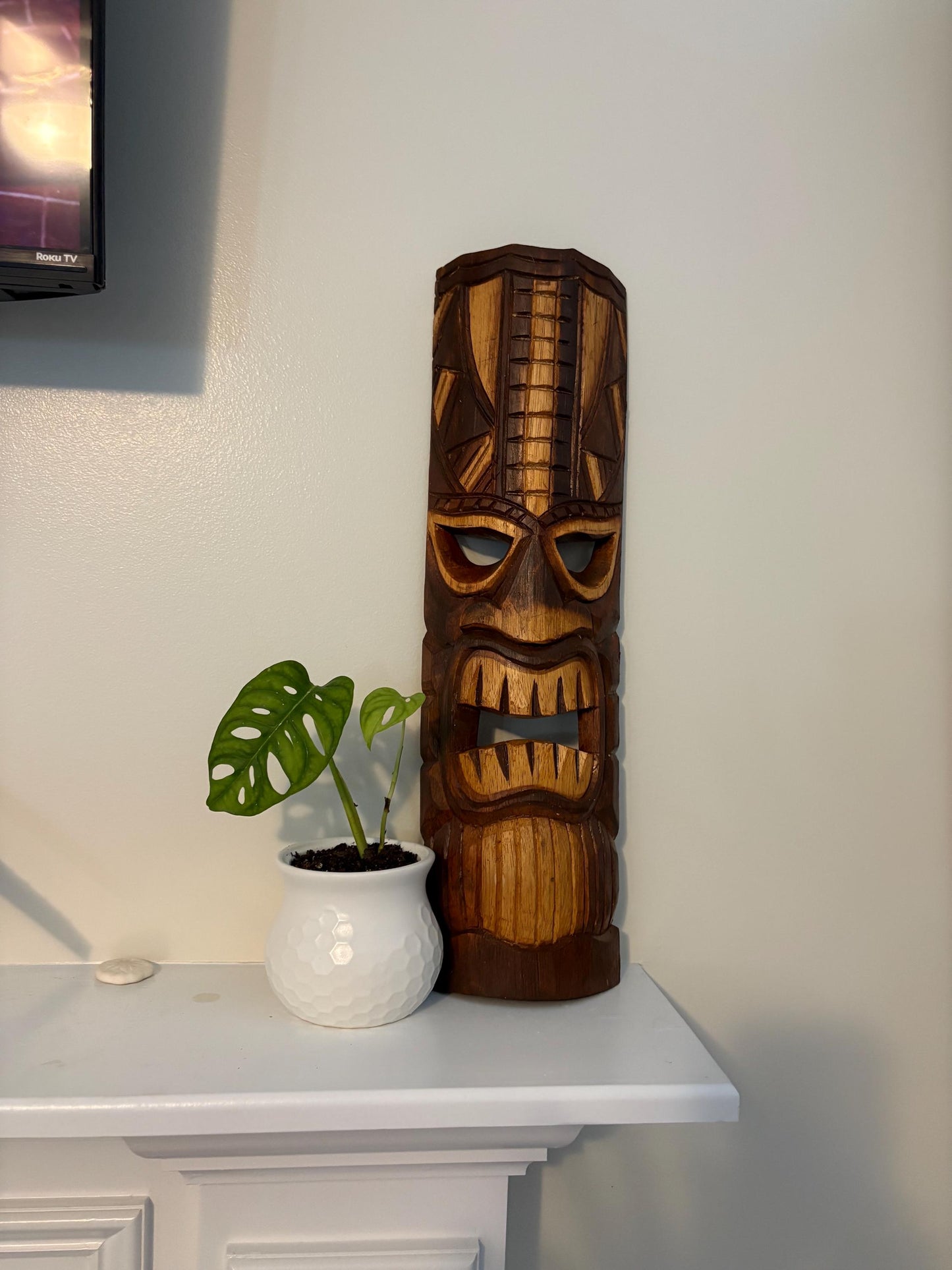 Hawaiian Tiki - Lightweight Teakwood Handcarved Display