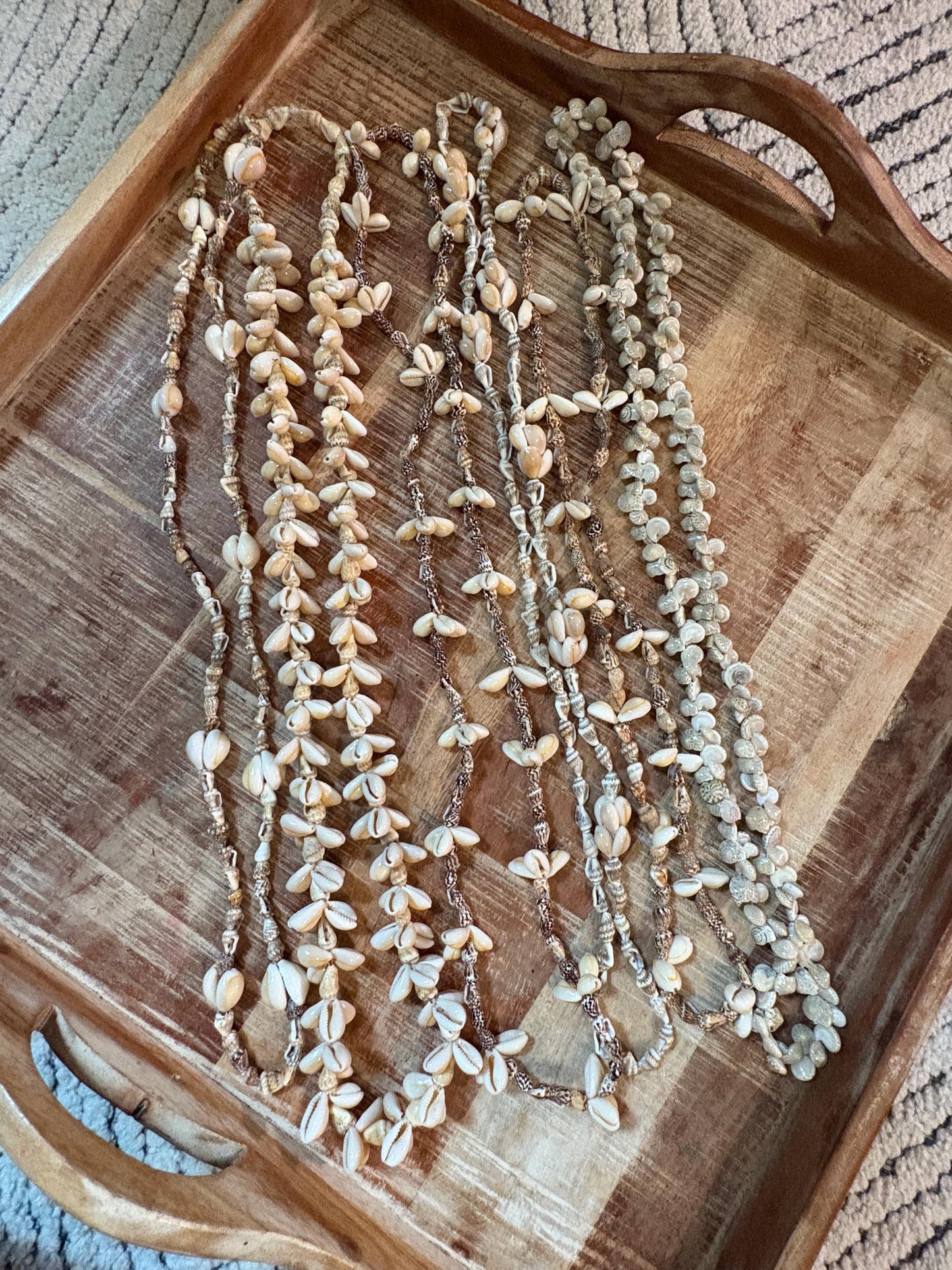 Seashell Lei Collection: Pacific Ocean Shell Leis, Set of 6