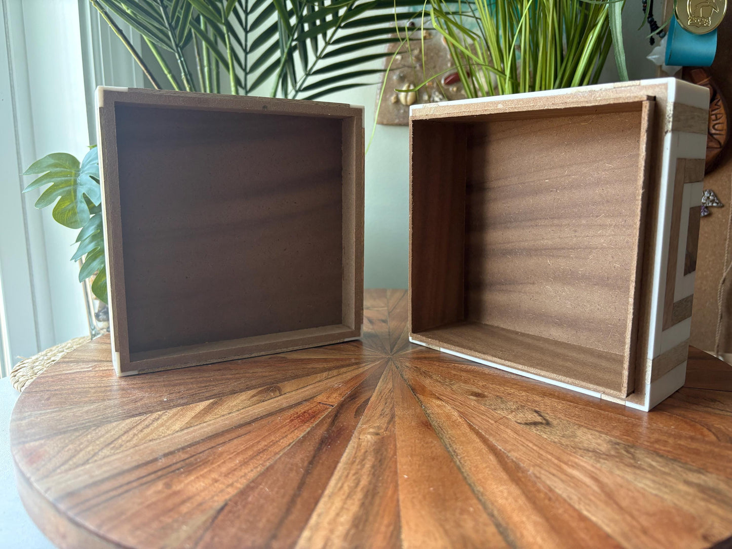 Hand-Crafted Polynesian & Micronesian Wooden and Bone Inlay Box
