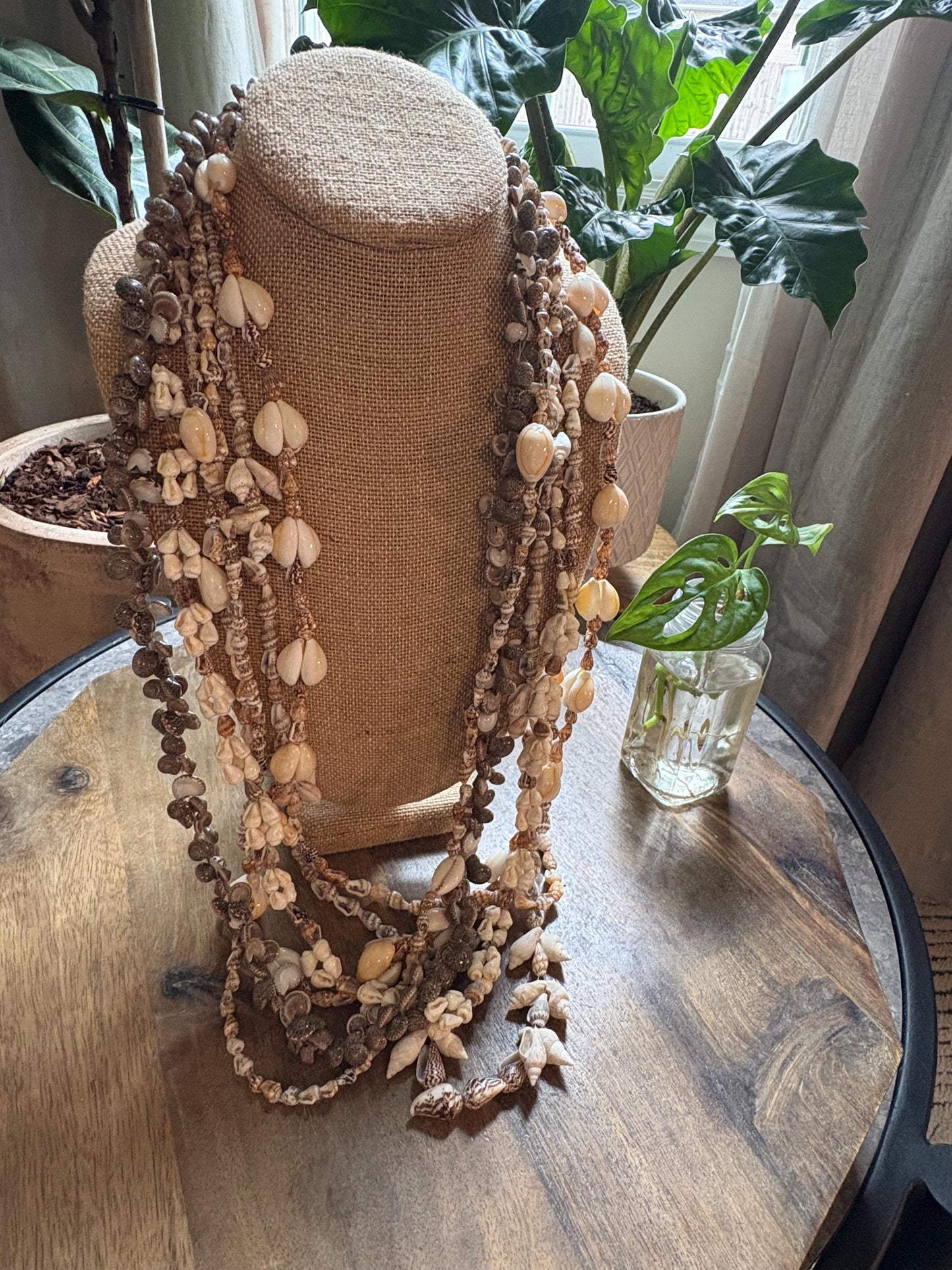 Authentic Seashell Lei Set: Pacific Island Celebration Leis