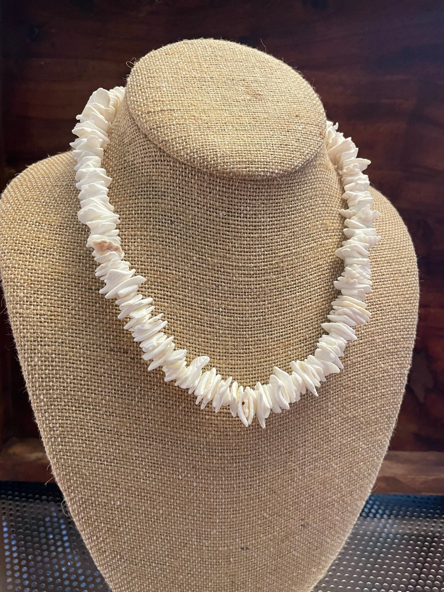 The Original White Chipped Puka Shell Necklace - Popular Preppy Boho Style