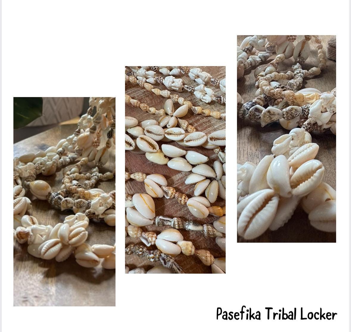 Seashell Lei Set: Authentic Hawaiian Celebration Leis, 6 Piece