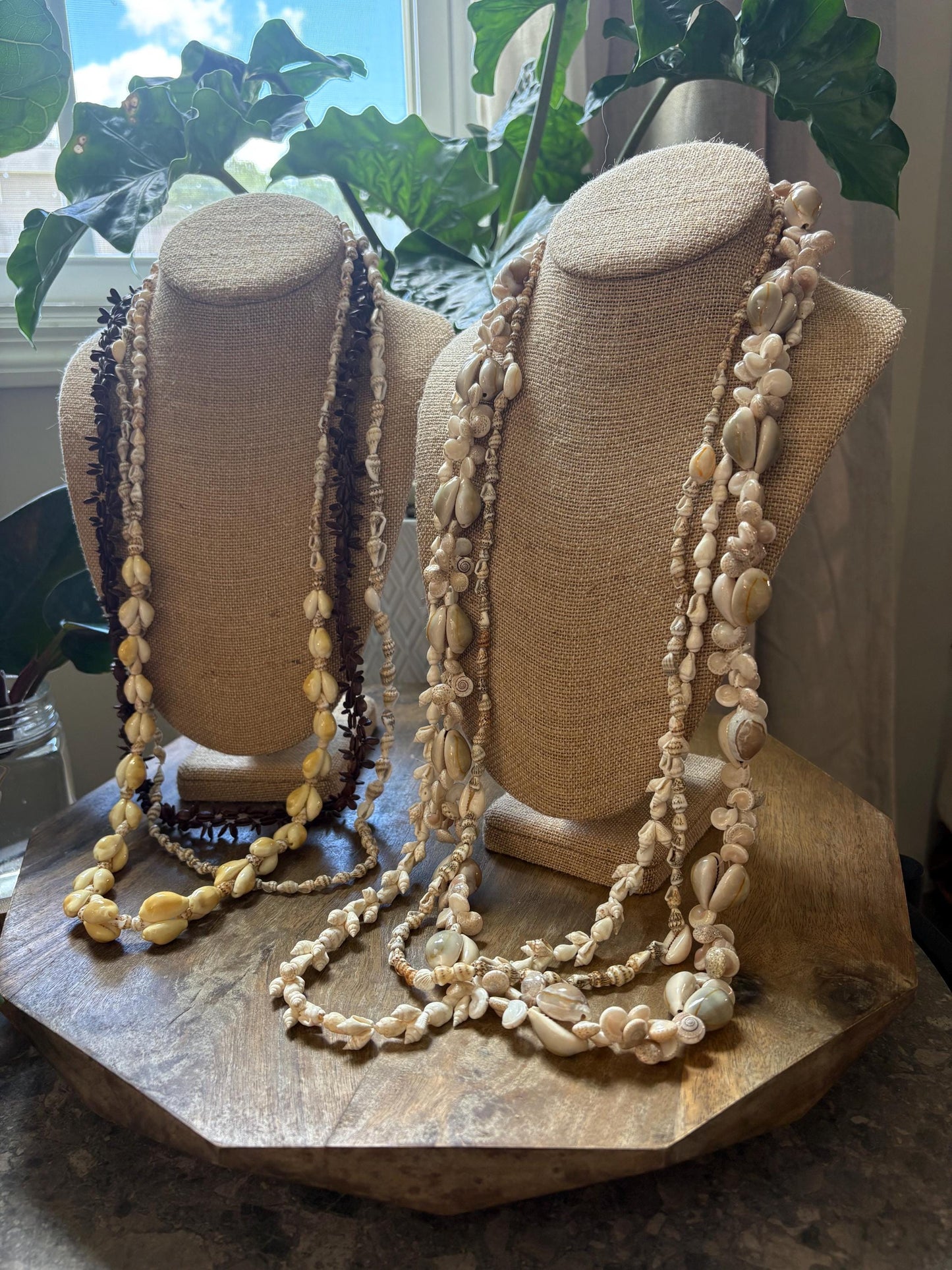 Seashell Lei Collection – Authentic Pacific Island Celebration Leis (Set of 6)
