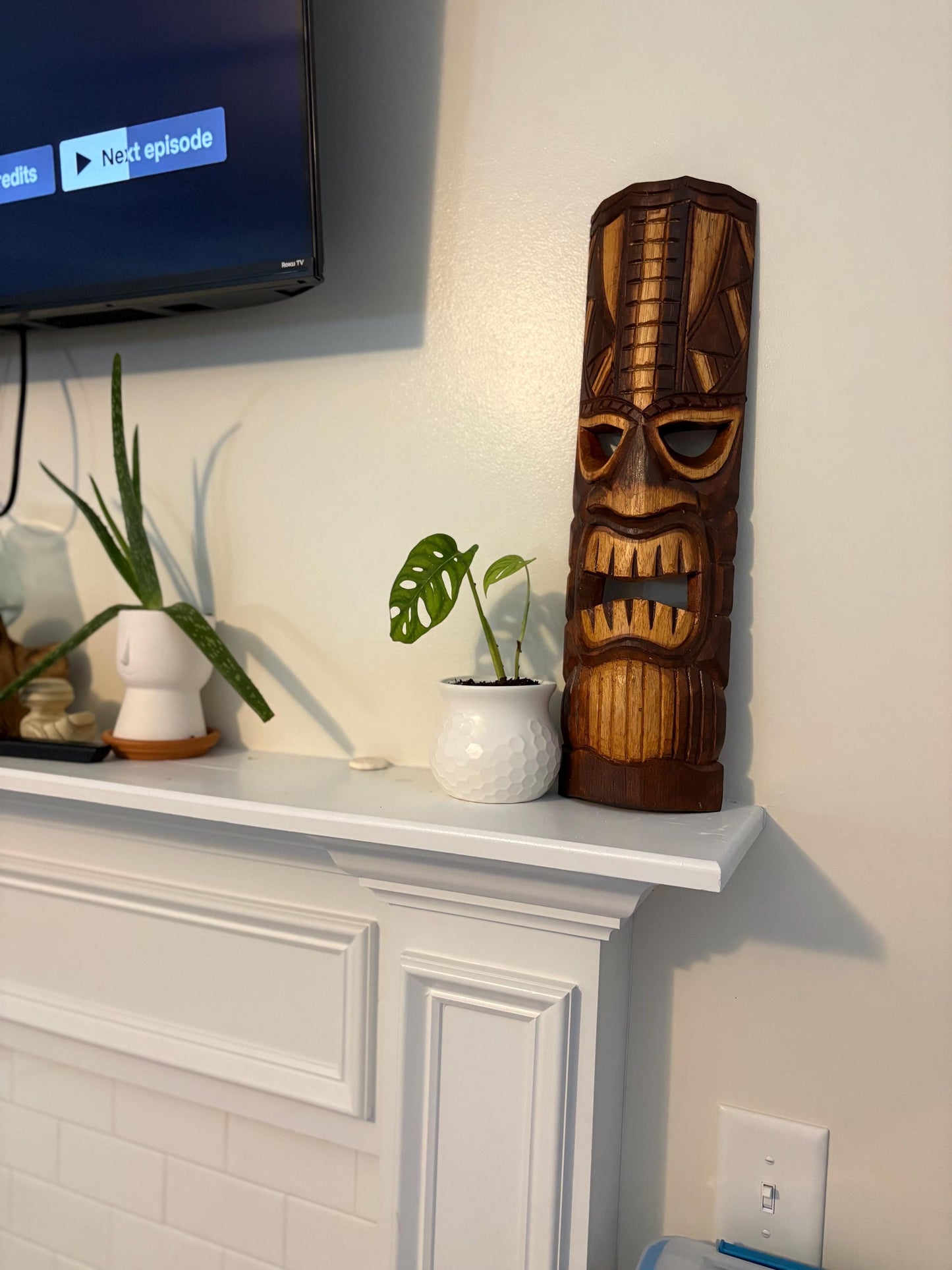 Hawaiian Tiki - Lightweight Teakwood Handcarved Display