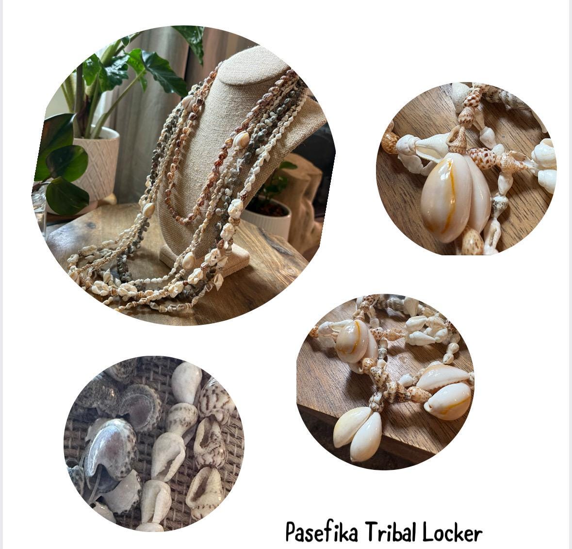 Seashell Lei Set: Authentic Polynesian Celebration Necklaces