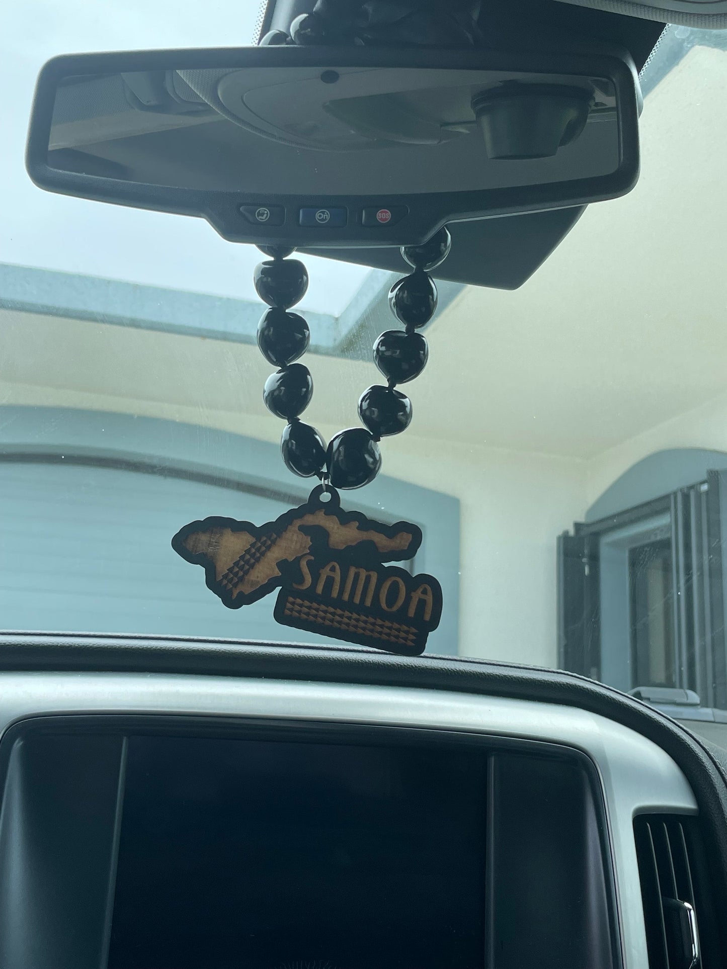 Samoan Pendant Kukui Nut Ribbon Leis -  Multiple Designs and Lei Lengths Available
