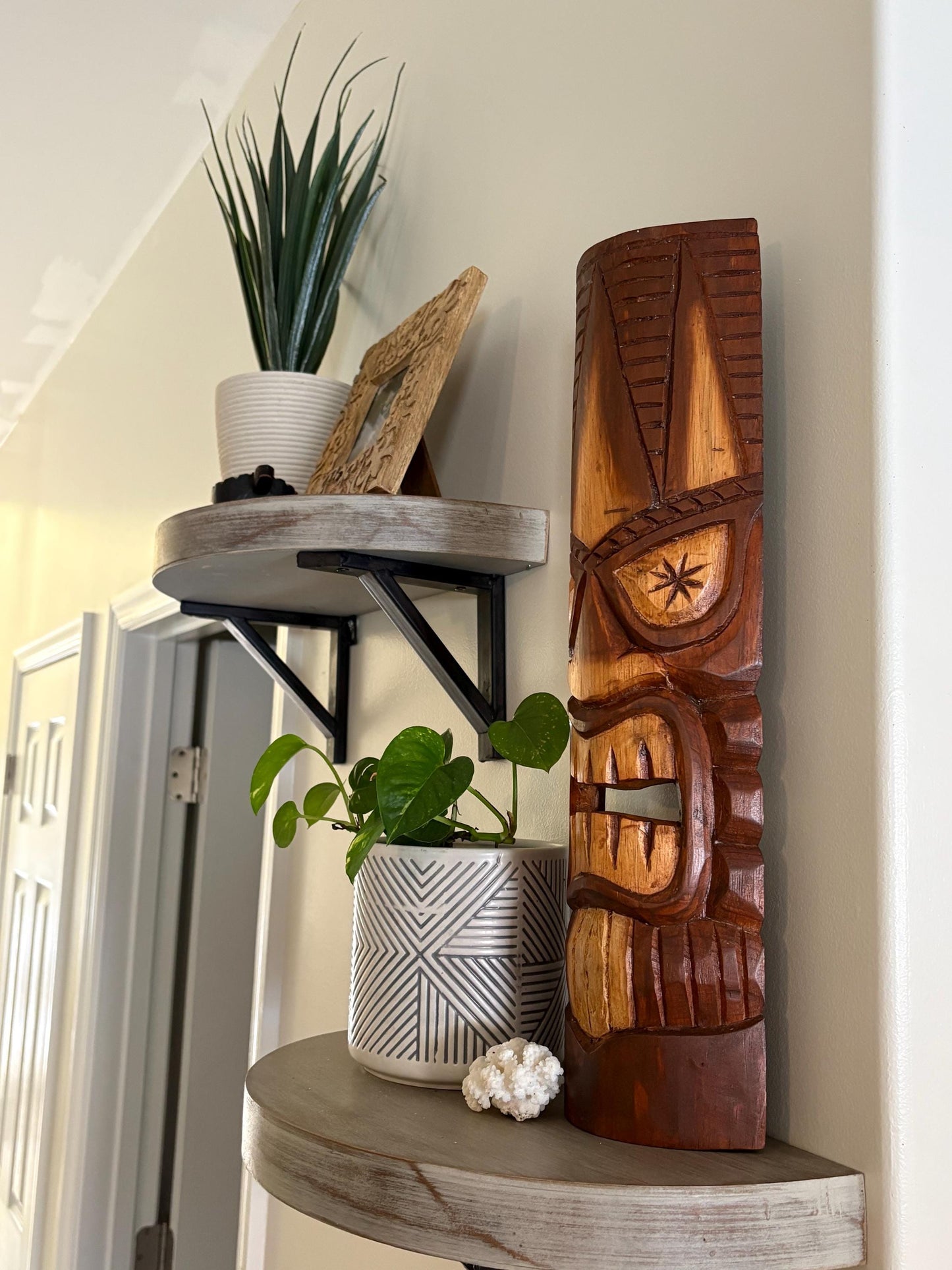 Hawaiian Tiki - Lightweight Teakwood Handcarved Display