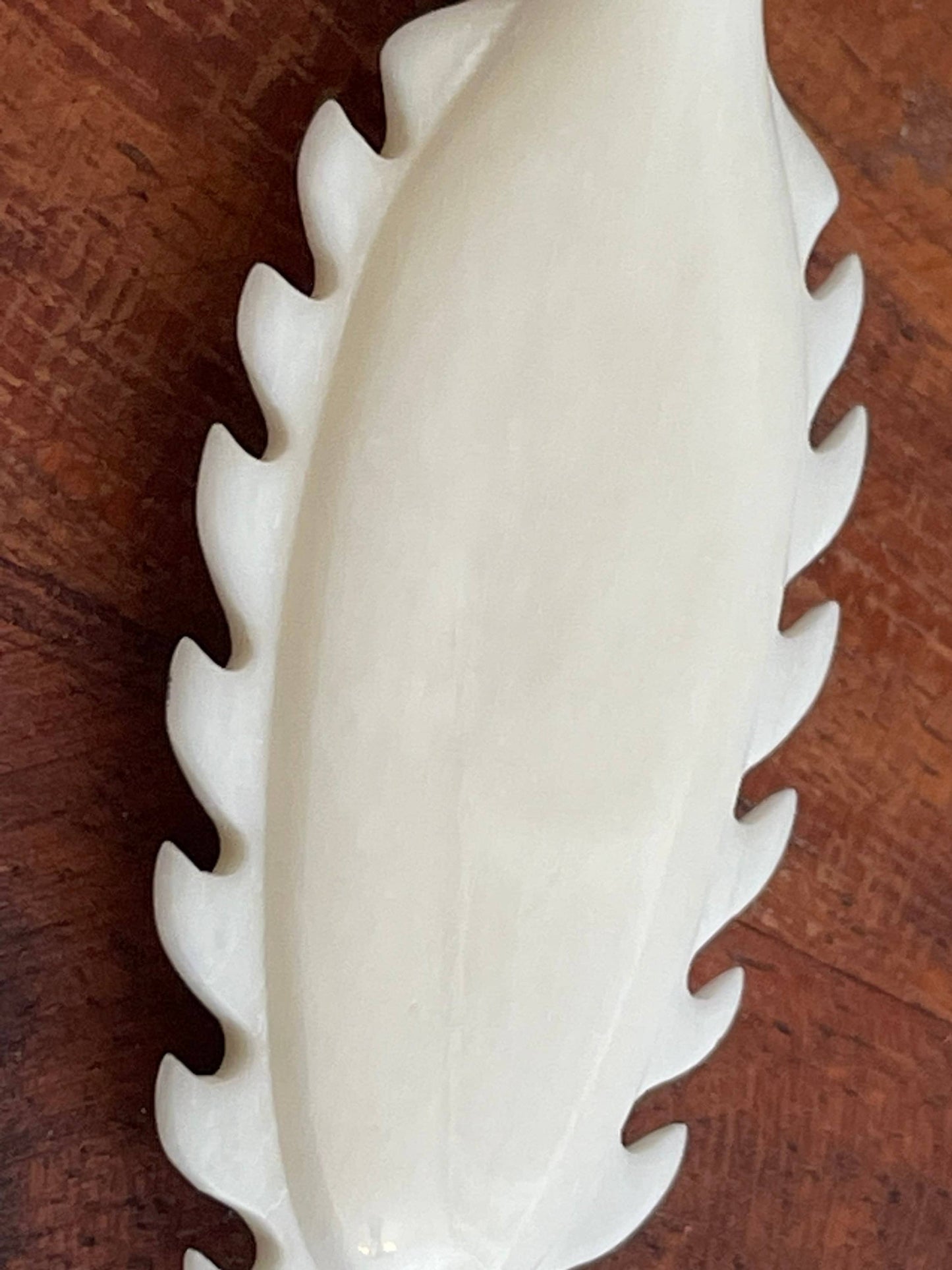 Hand Carved Buffalo Bone Hawaiian Club Pendant, Adjustable Hemp Cord