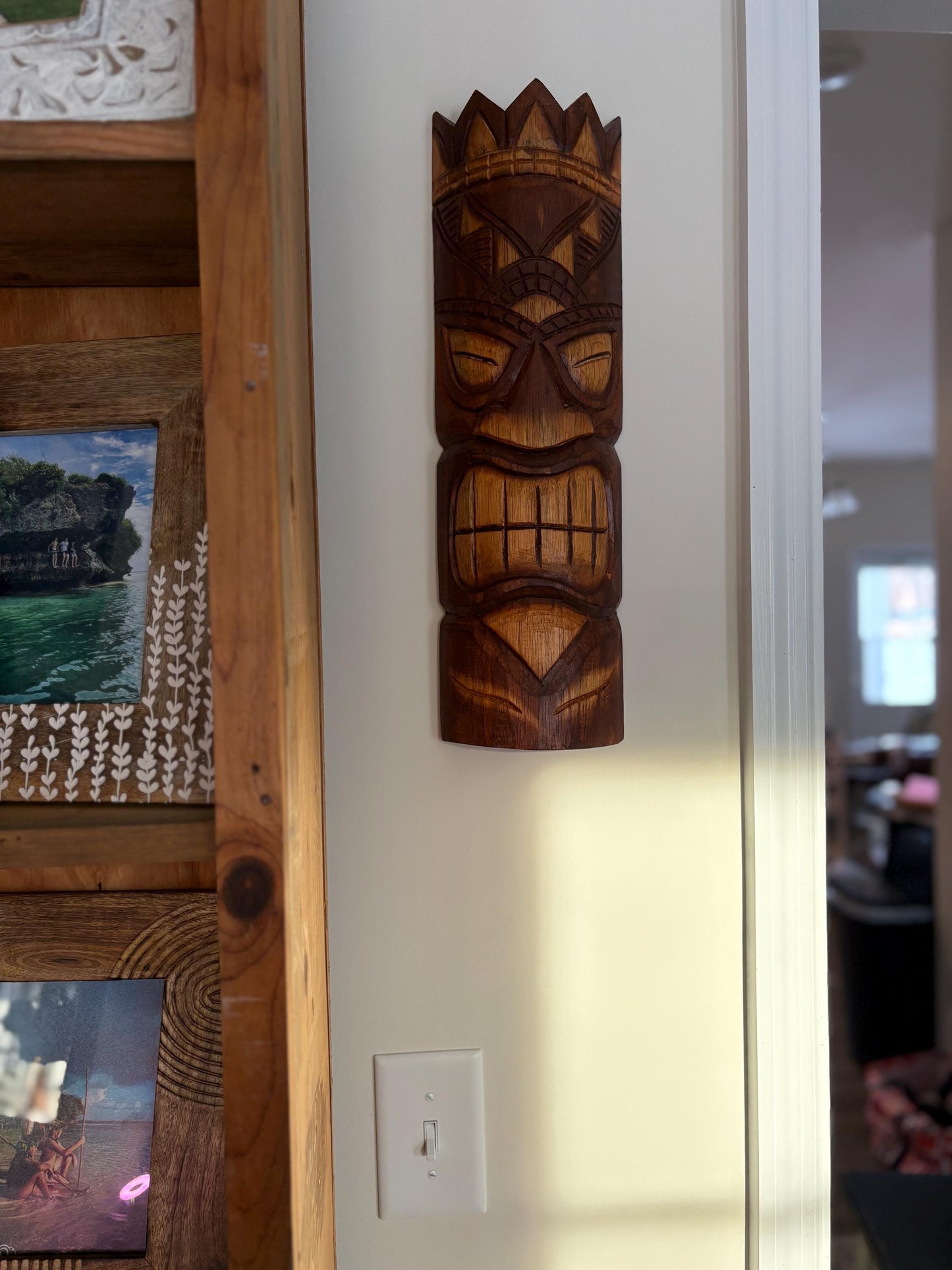 Hawaiian Tiki - Lightweight Teakwood Handcarved Display