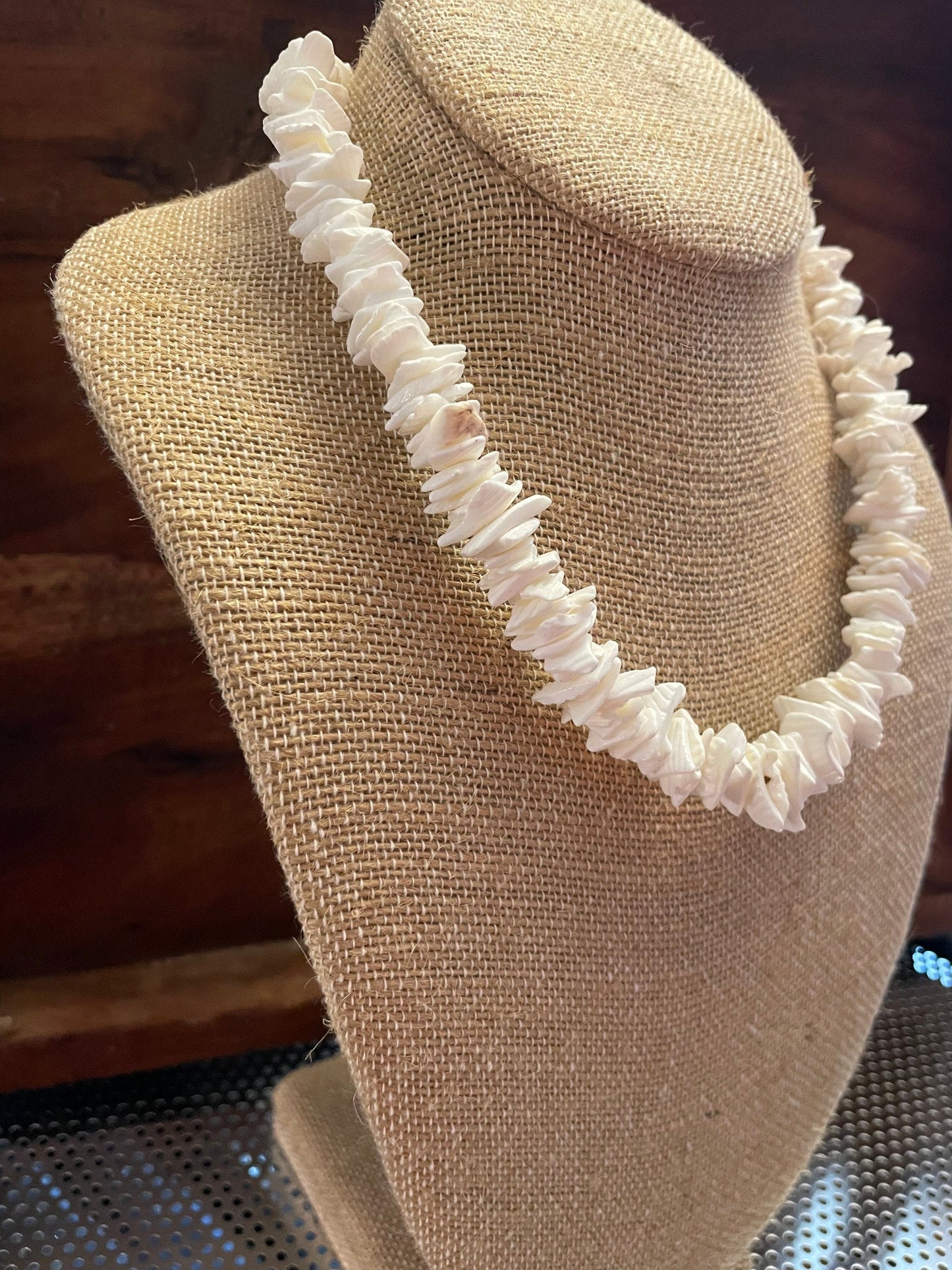 The Original White Chipped Puka Shell Necklace - Popular Preppy Boho Style