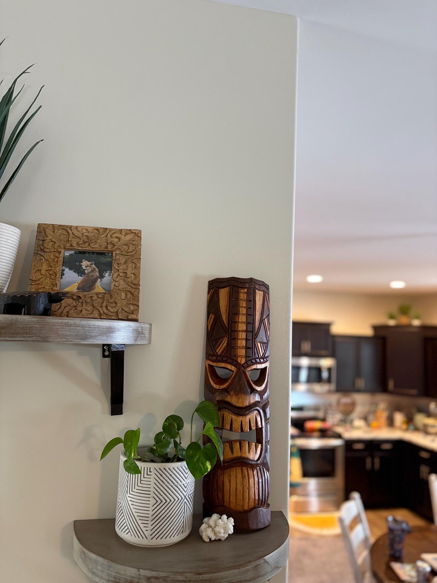 Hawaiian Tiki - Lightweight Teakwood Handcarved Display