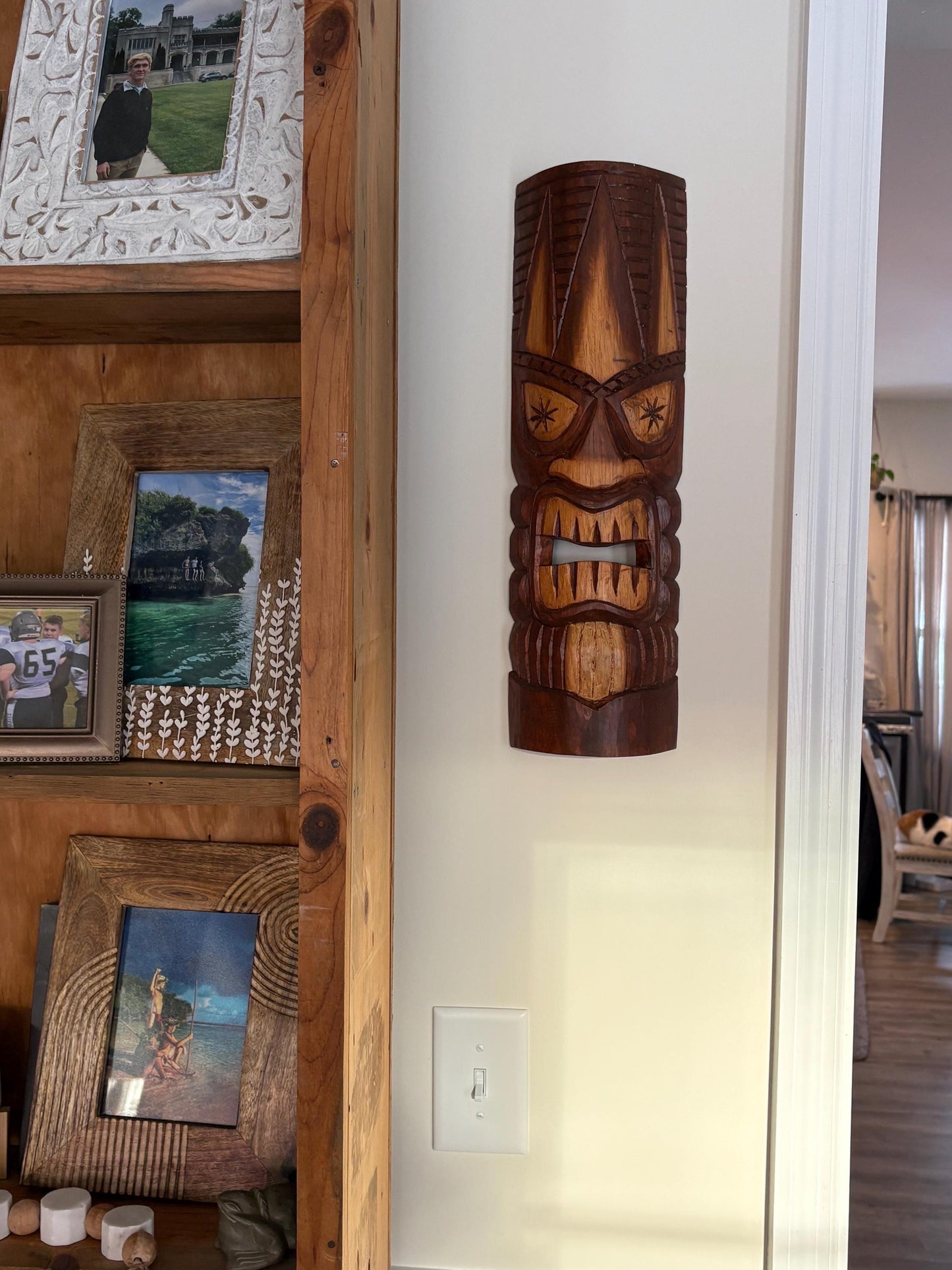 Hawaiian Tiki - Lightweight Teakwood Handcarved Display