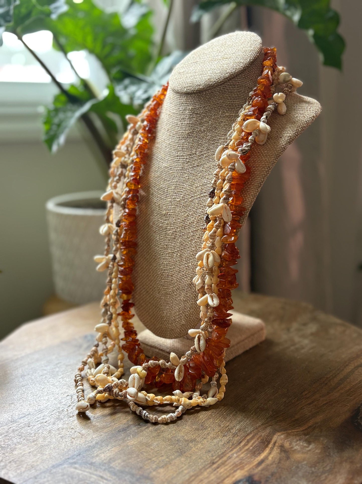 Polynesian Set of Seashell, Rock & Seed Leis - Graduation, Celebration, Wedding, Birthday, Performance Leis