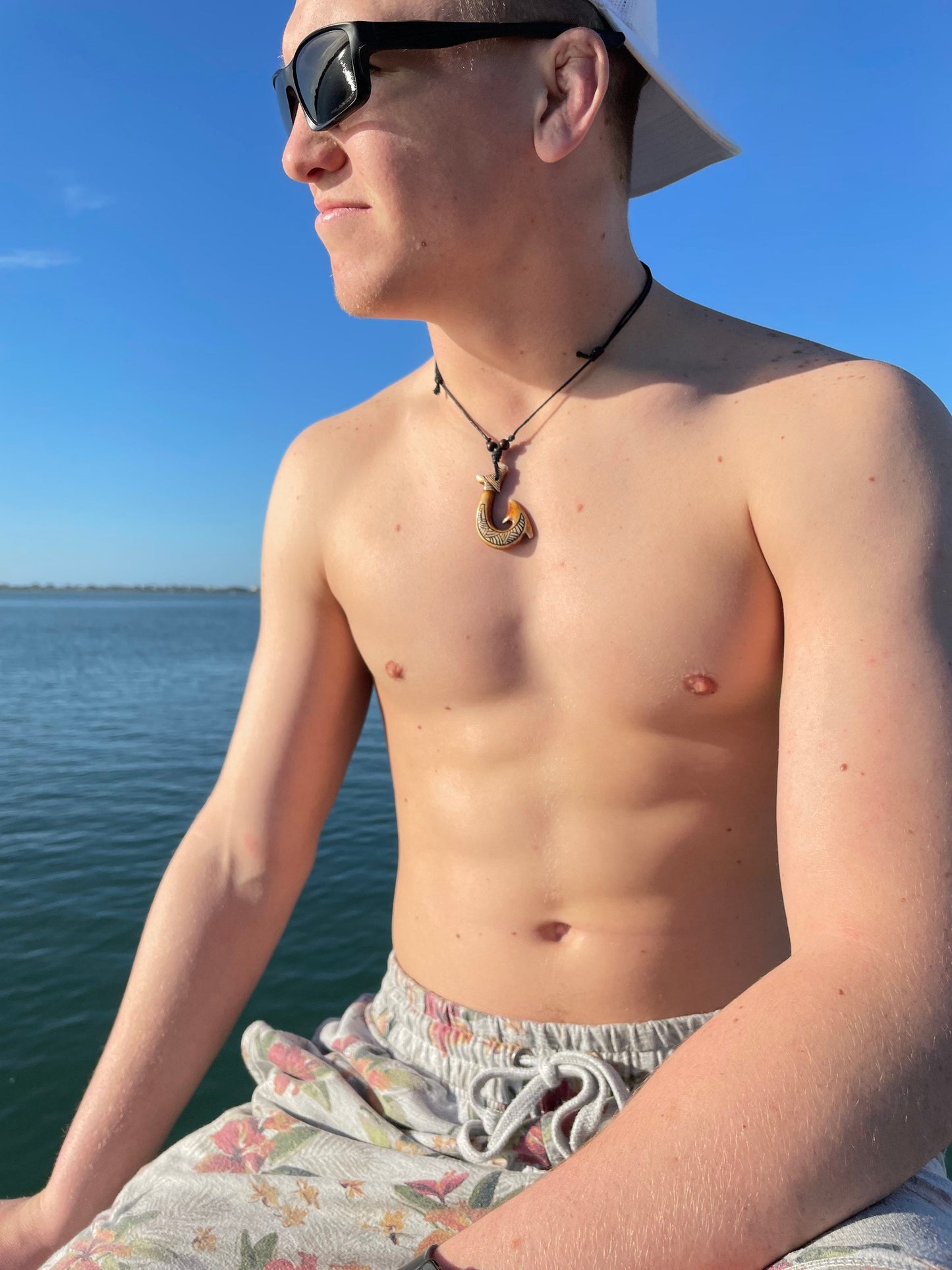 Rustic Polynesian Handcrafted Hei Makau Adjustable Necklace