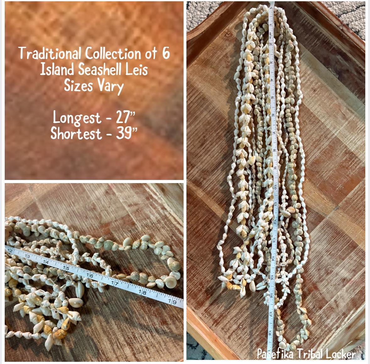 Pacific Seashell Lei Set: Authentic Celebration Leis