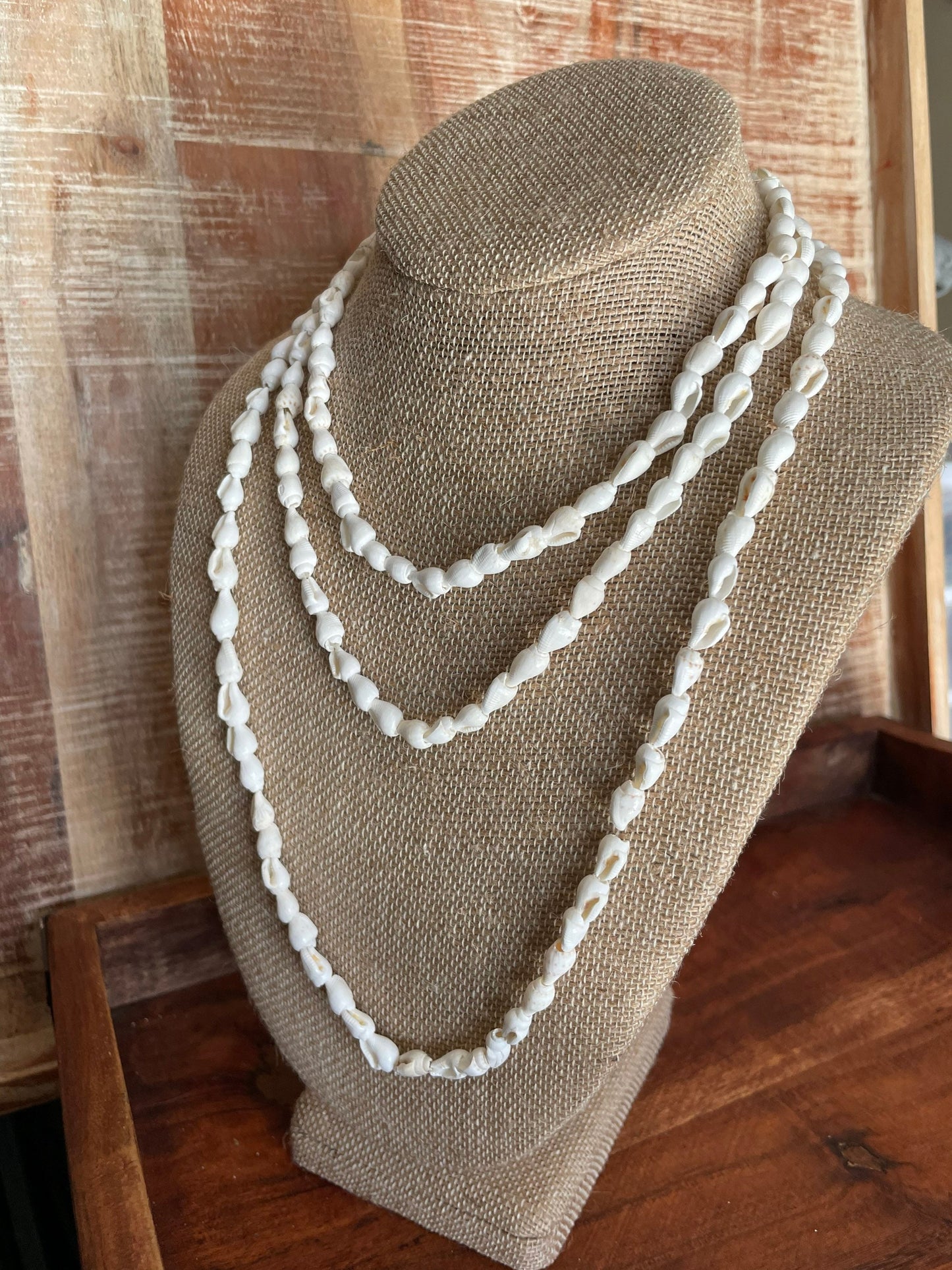 Cowrie & NASA Shell Necklace Leis Set – Traditional Hawaiian Jewelry