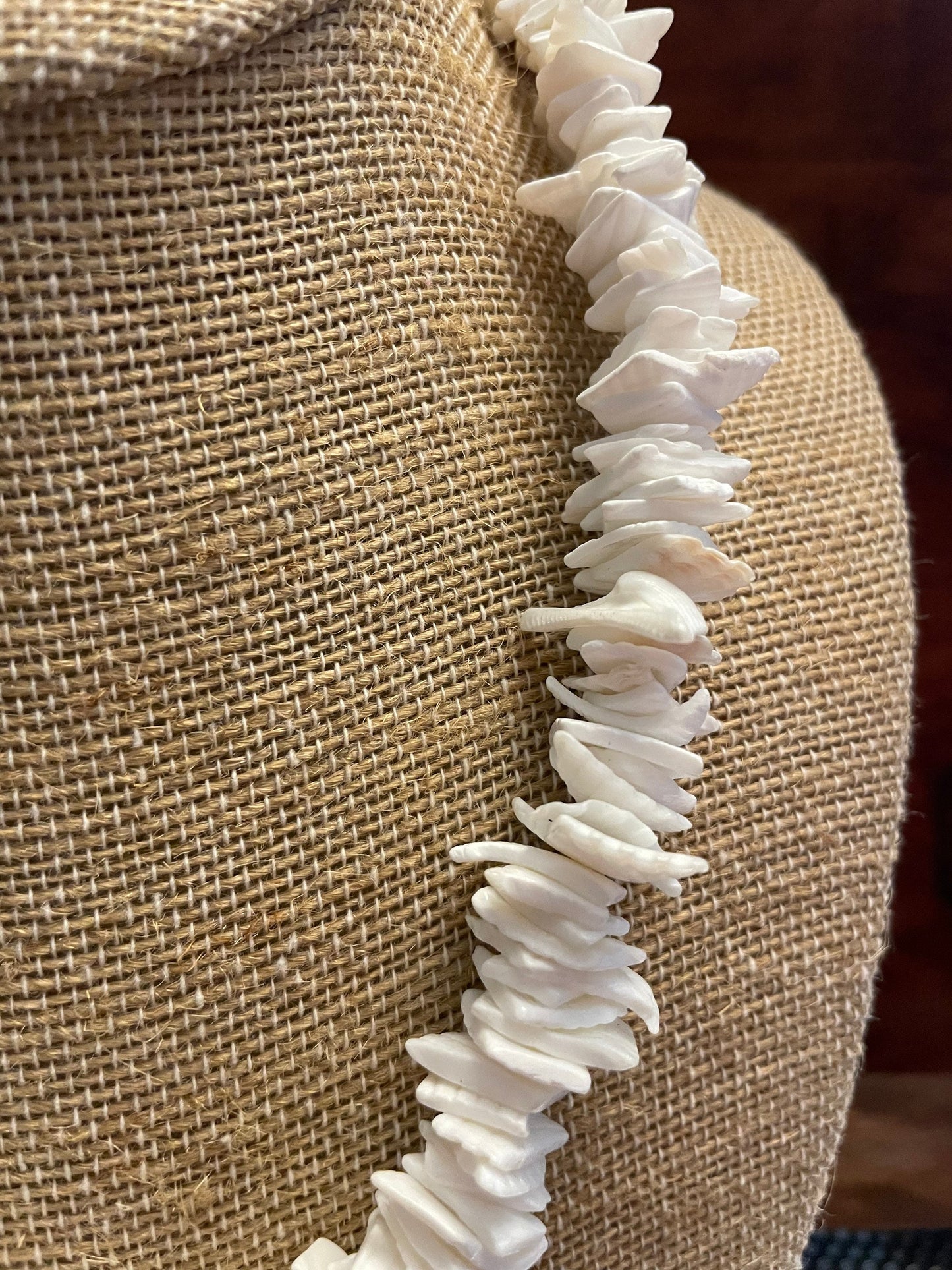 Classic White Authentic Puka Shell Necklace - Retro 1990’s Style