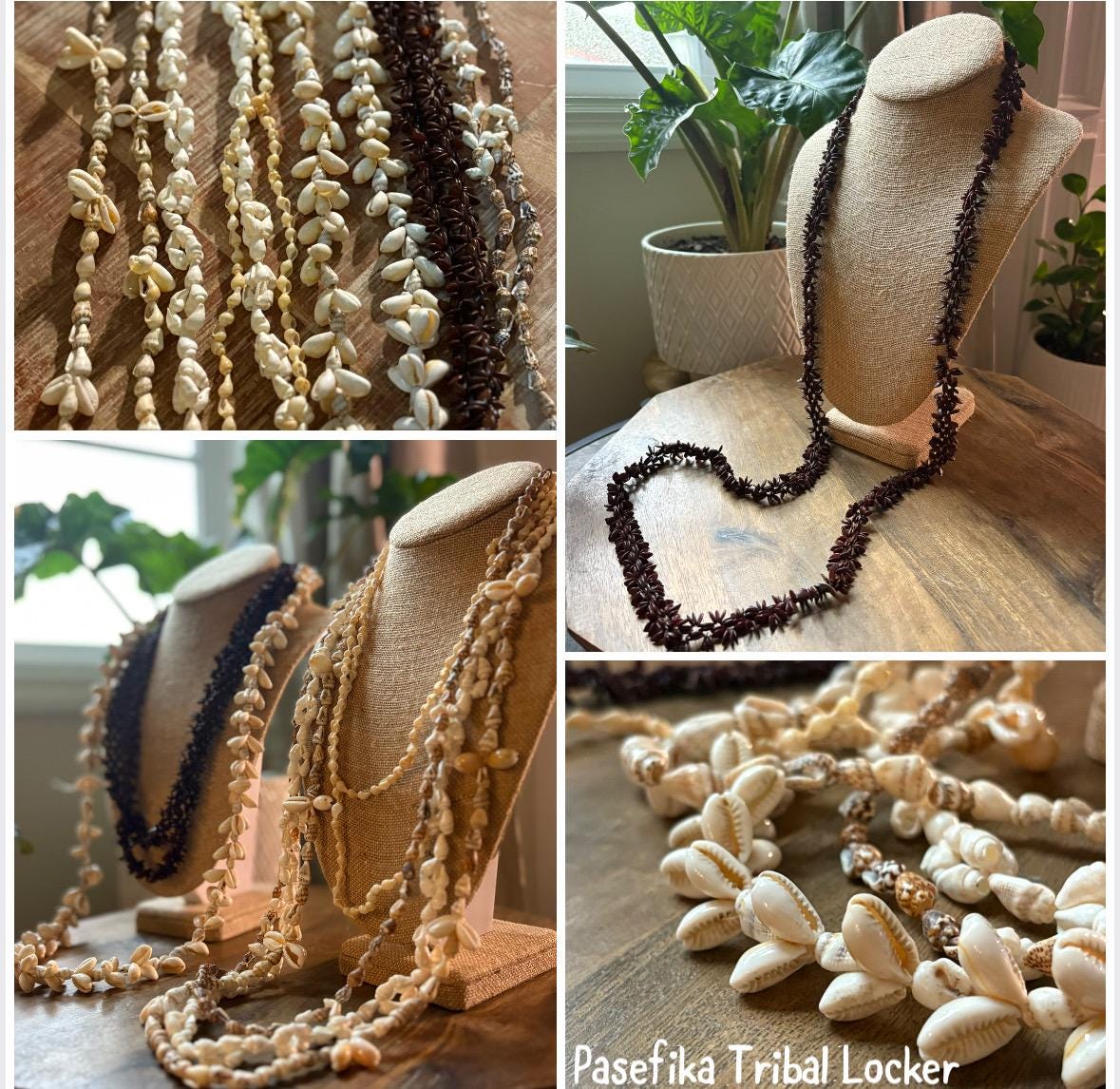 Seashell Lei Collection: Authentic Polynesian & Micronesian Celebration Necklaces