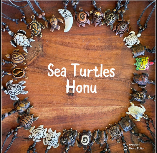 Polynesian Handcrafted Honu or Sea Turtle Adjustable Necklace