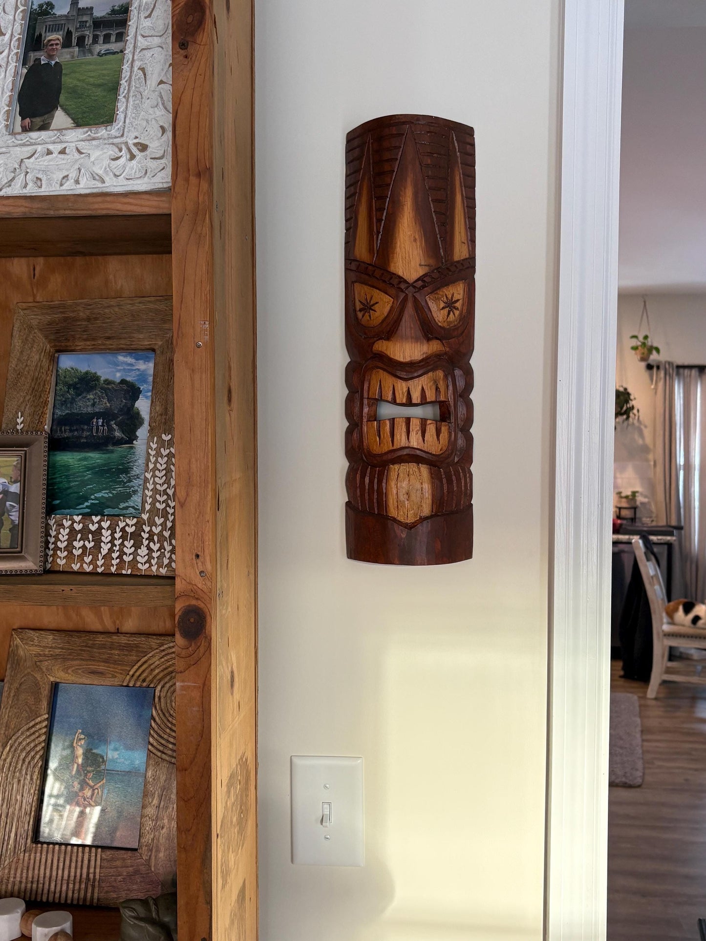Hawaiian Tiki - Lightweight Teakwood Handcarved Display