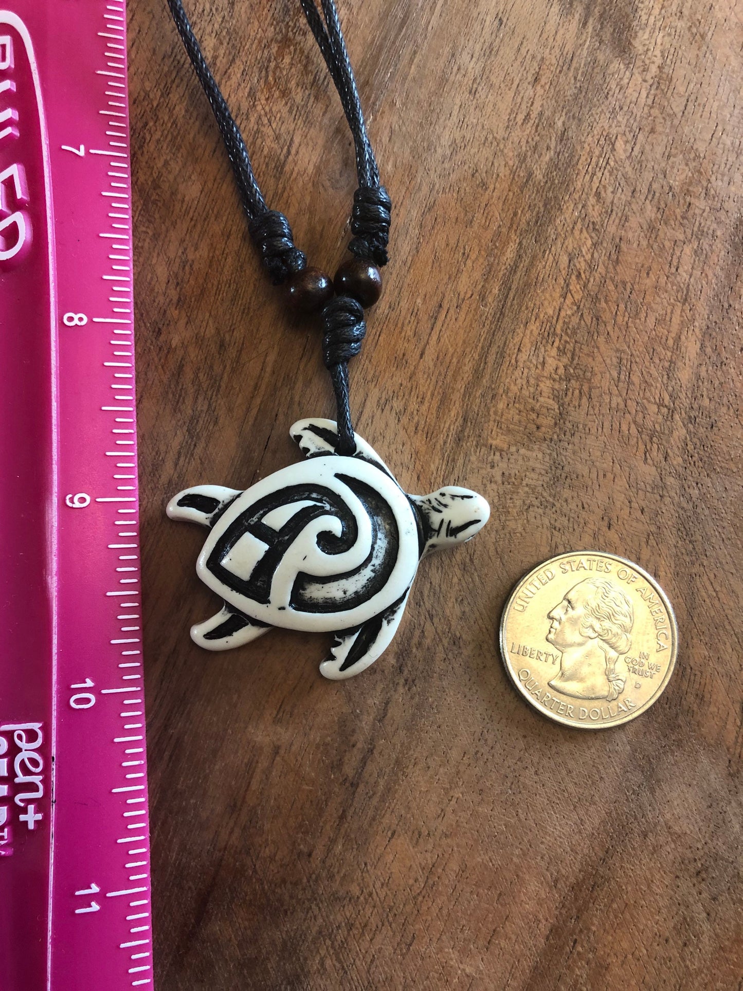 Polynesian Maori New Zealand Style Honu or Sea Turtle Adjustable Necklace