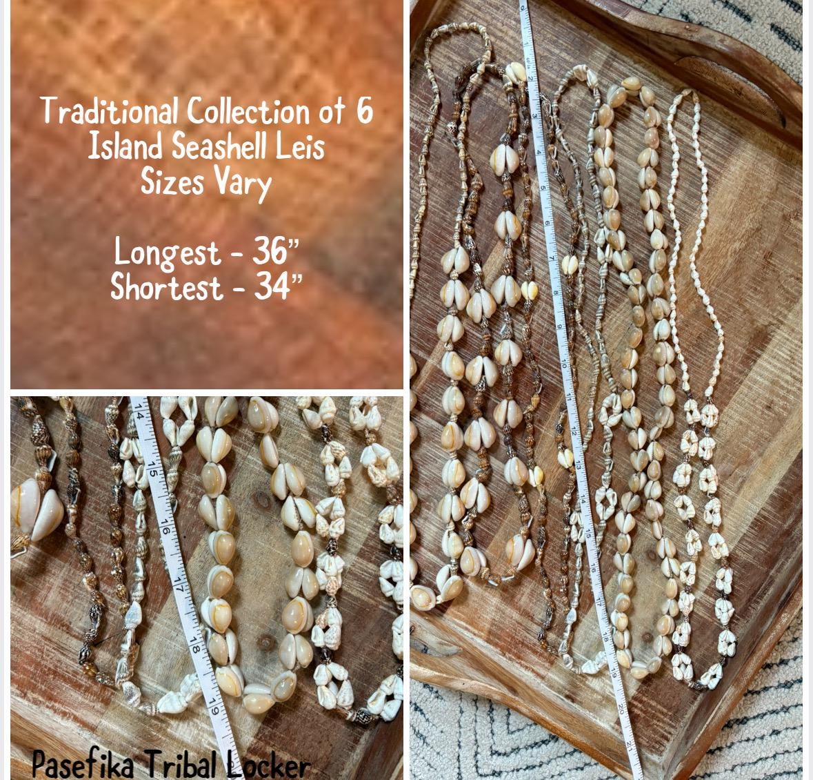 Cowrie Shell Lei Set: Authentic Pacific Island Celebration Necklaces