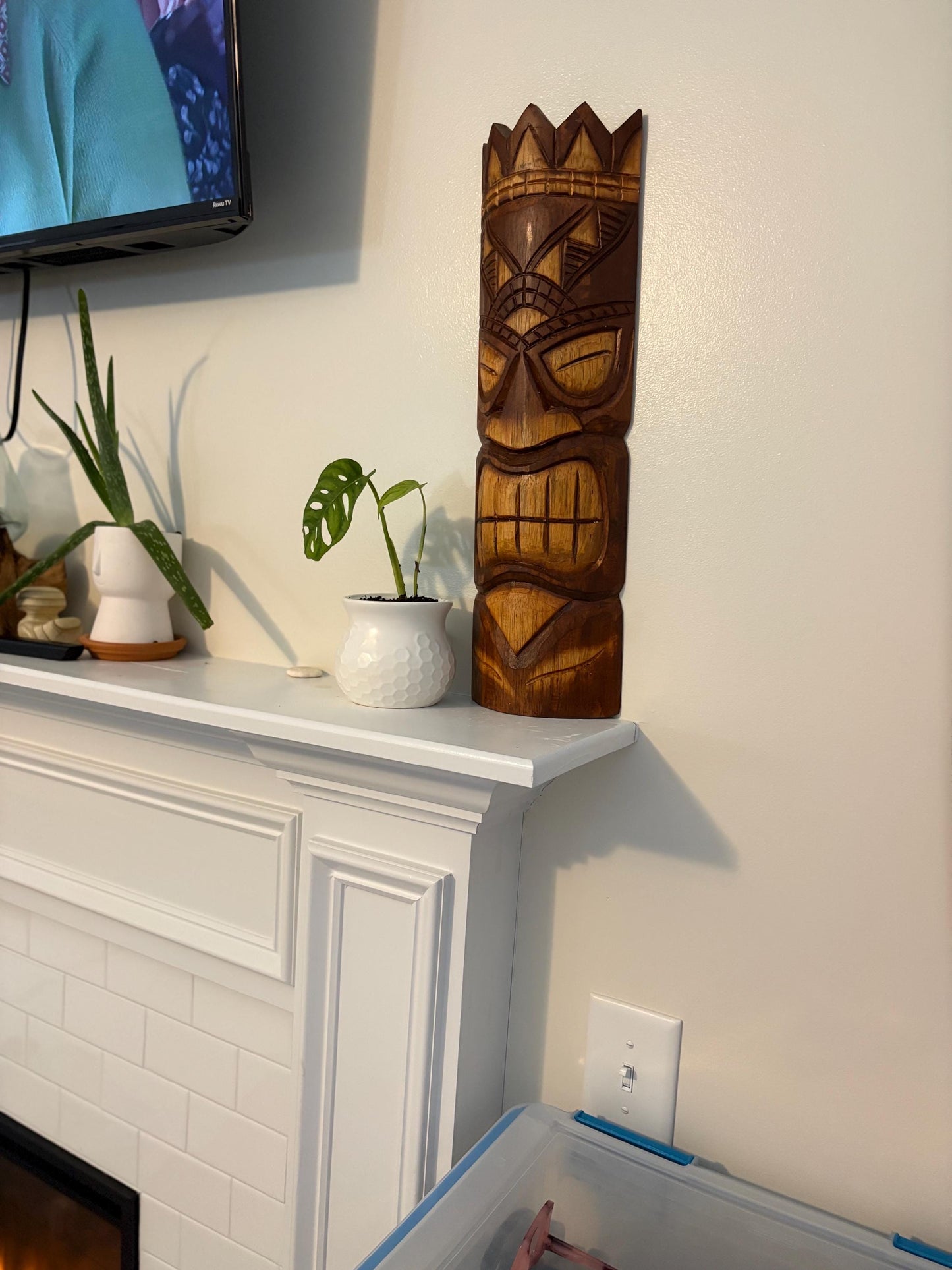 Hawaiian Tiki - Lightweight Teakwood Handcarved Display