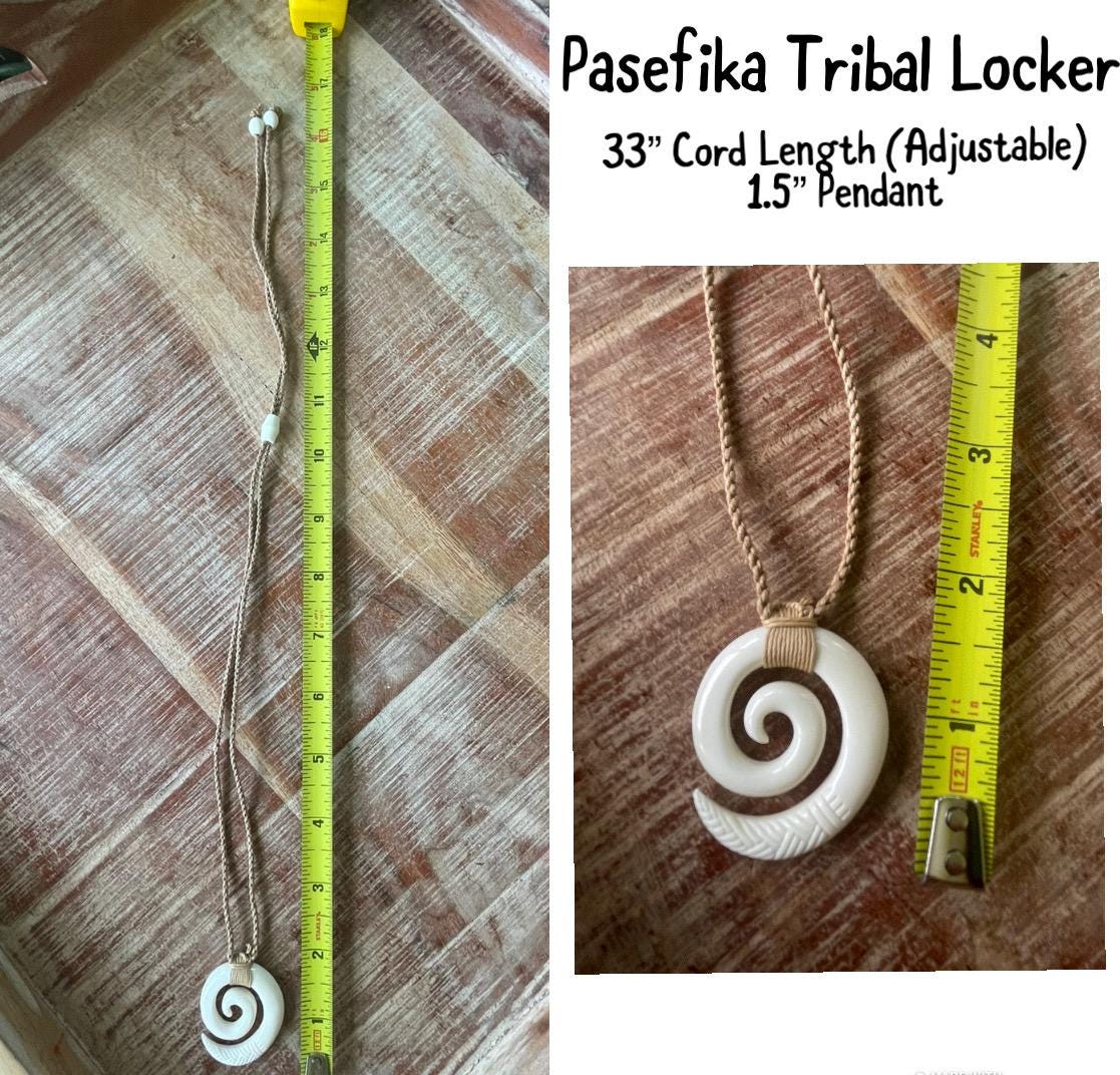 Hand Carved Buffalo Bone Koru Necklace – Maori Fern Pendant