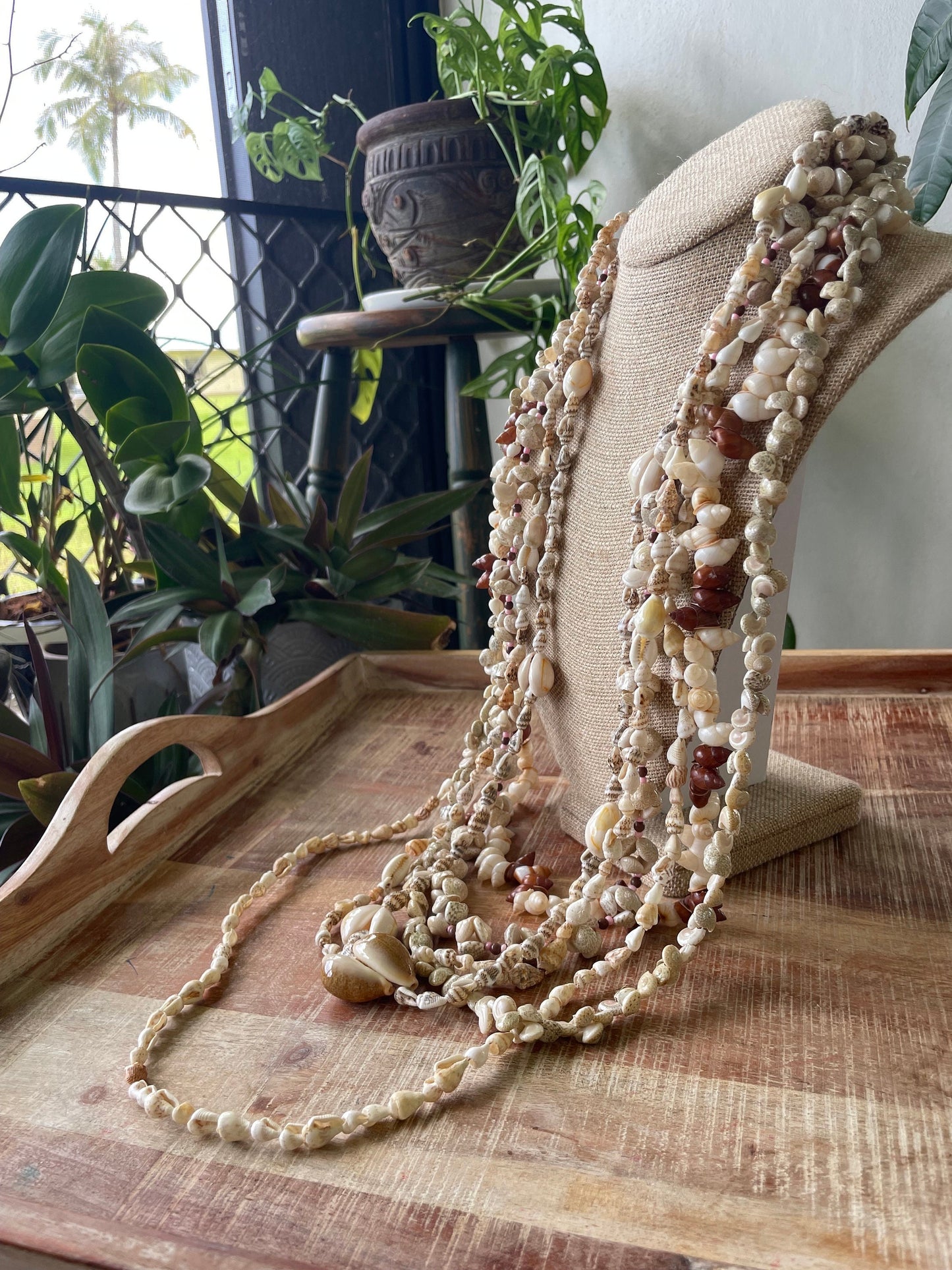 Seashell Lei Set – Authentic Pacific Island Style, Celebration Leis