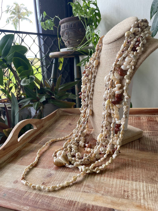 Seashell Lei Set – Authentic Pacific Island Style, Celebration Leis