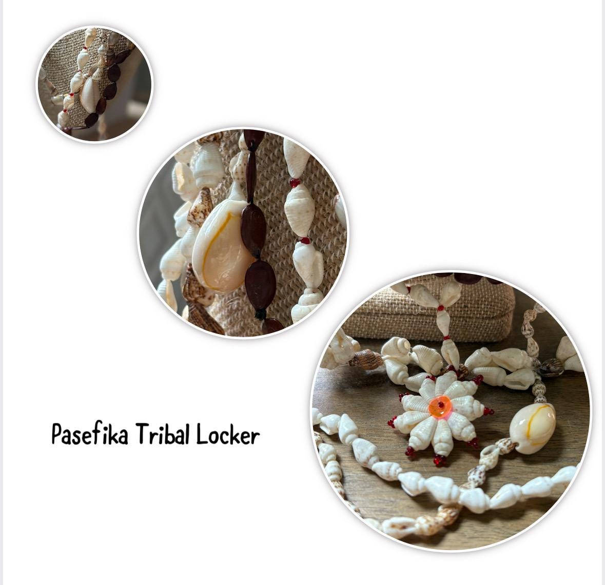 Seashell Lei Set: Polynesian Celebration Necklace Collection