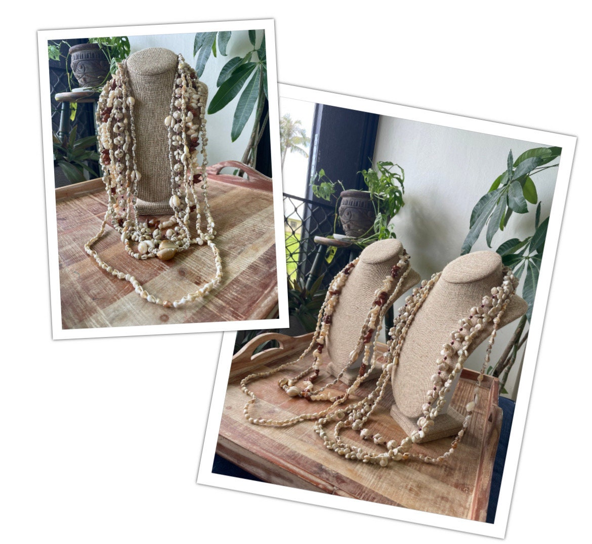 Seashell Lei Set – Authentic Pacific Island Style, Celebration Leis