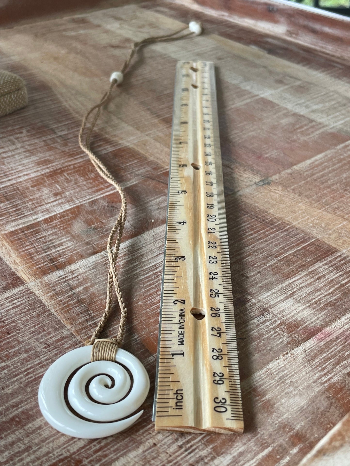 Hand Carved Buffalo Bone Koru Necklace – Maori New Beginnings