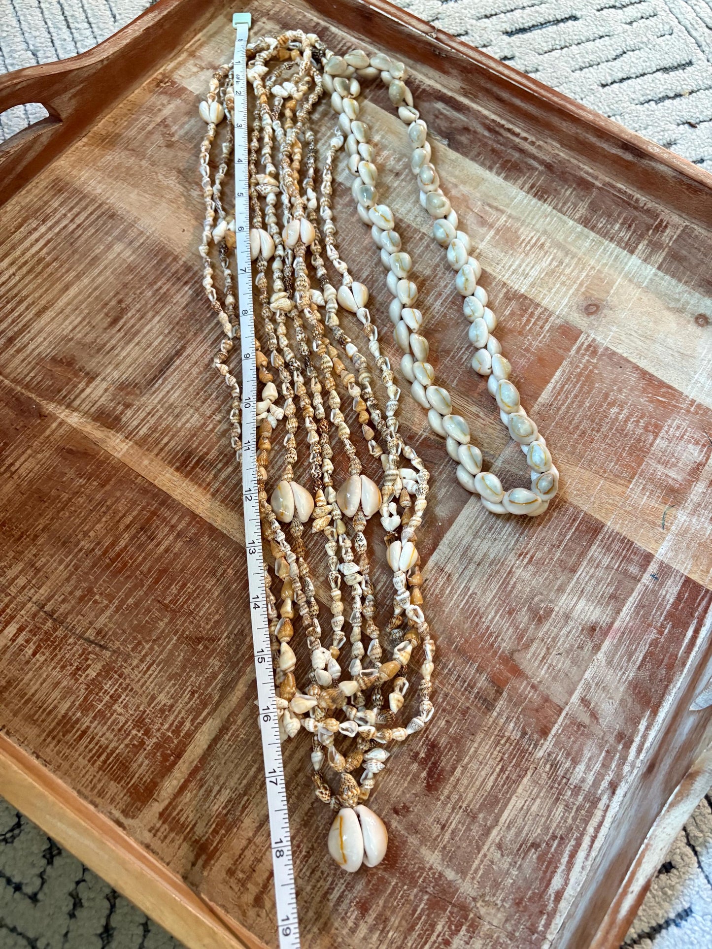 Seashell Lei Set: Authentic Pacific Ocean Shells, Polynesian Celebration Leis