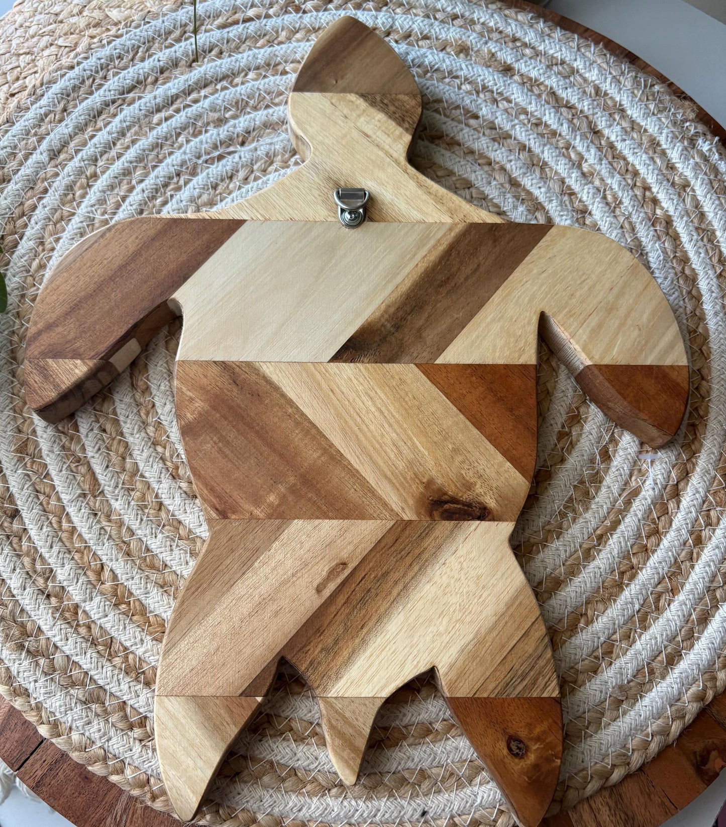 Solid Wood Sea Turtle Plaque – Polynesian, Micronesian and Ocean Wall Decor