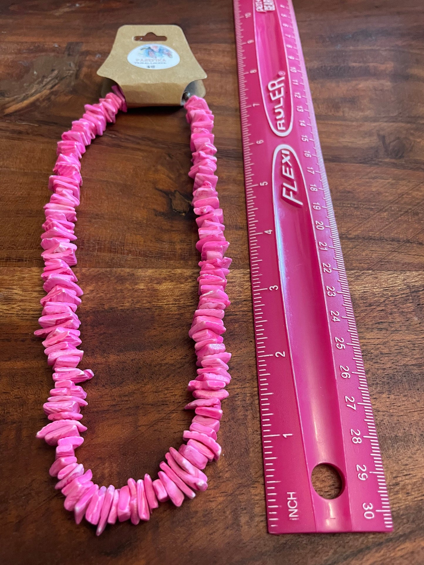 Pretty Pink Puka Shell Necklace- Authentically Handcrafted Classic Style Shell Choker