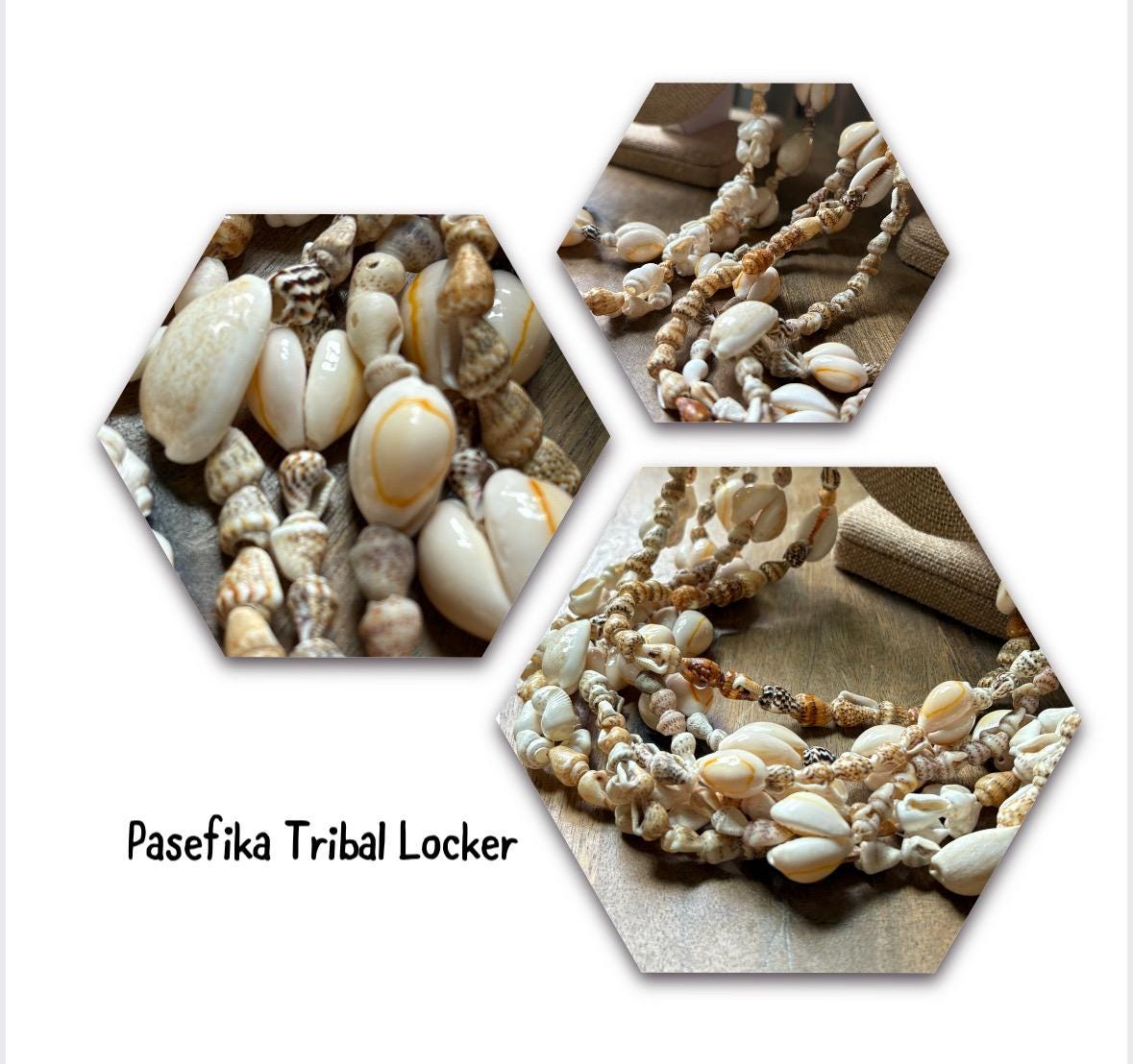 Pacific Islander Collection of 34” Seashell Leis - Graduation, Celebration, Wedding, Birthday, Performance Leis