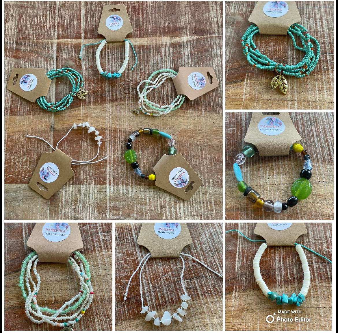 Beachy Seed Bead Bracelet Lot – Handmade Boho Jewelry