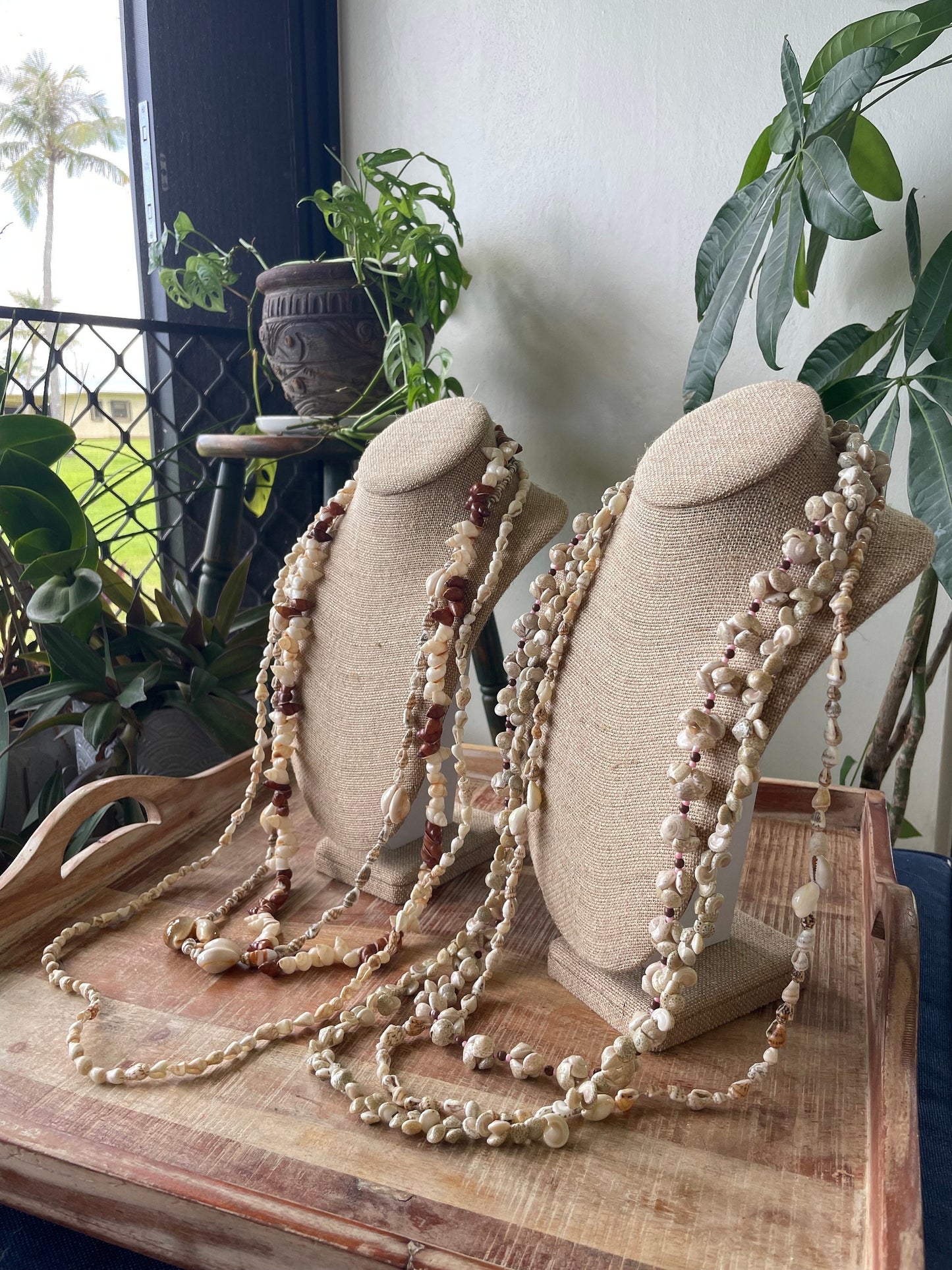 Seashell Lei Set – Authentic Pacific Island Style, Celebration Leis