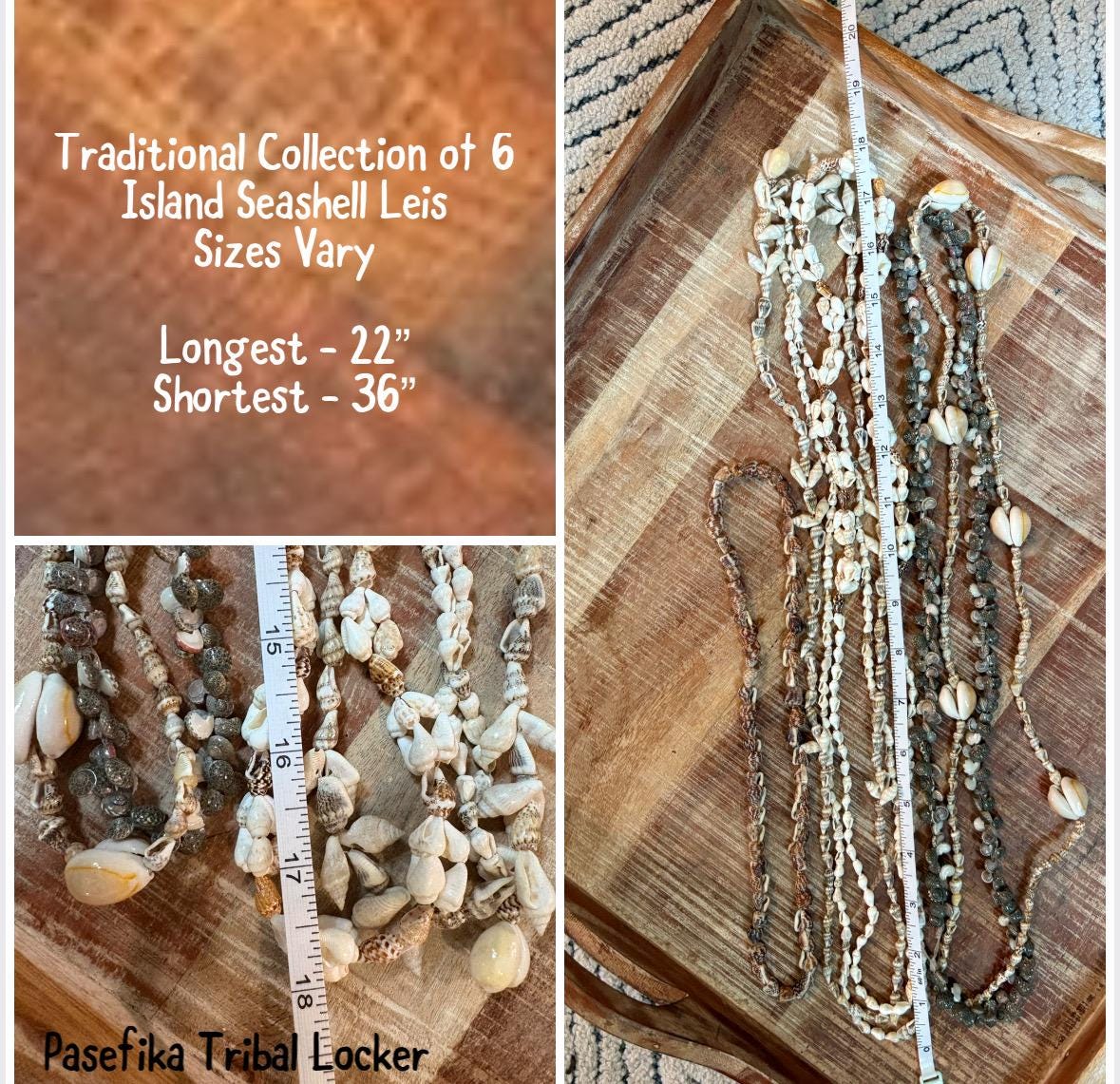 Seashell Lei Set: Authentic Polynesian Celebration Necklaces