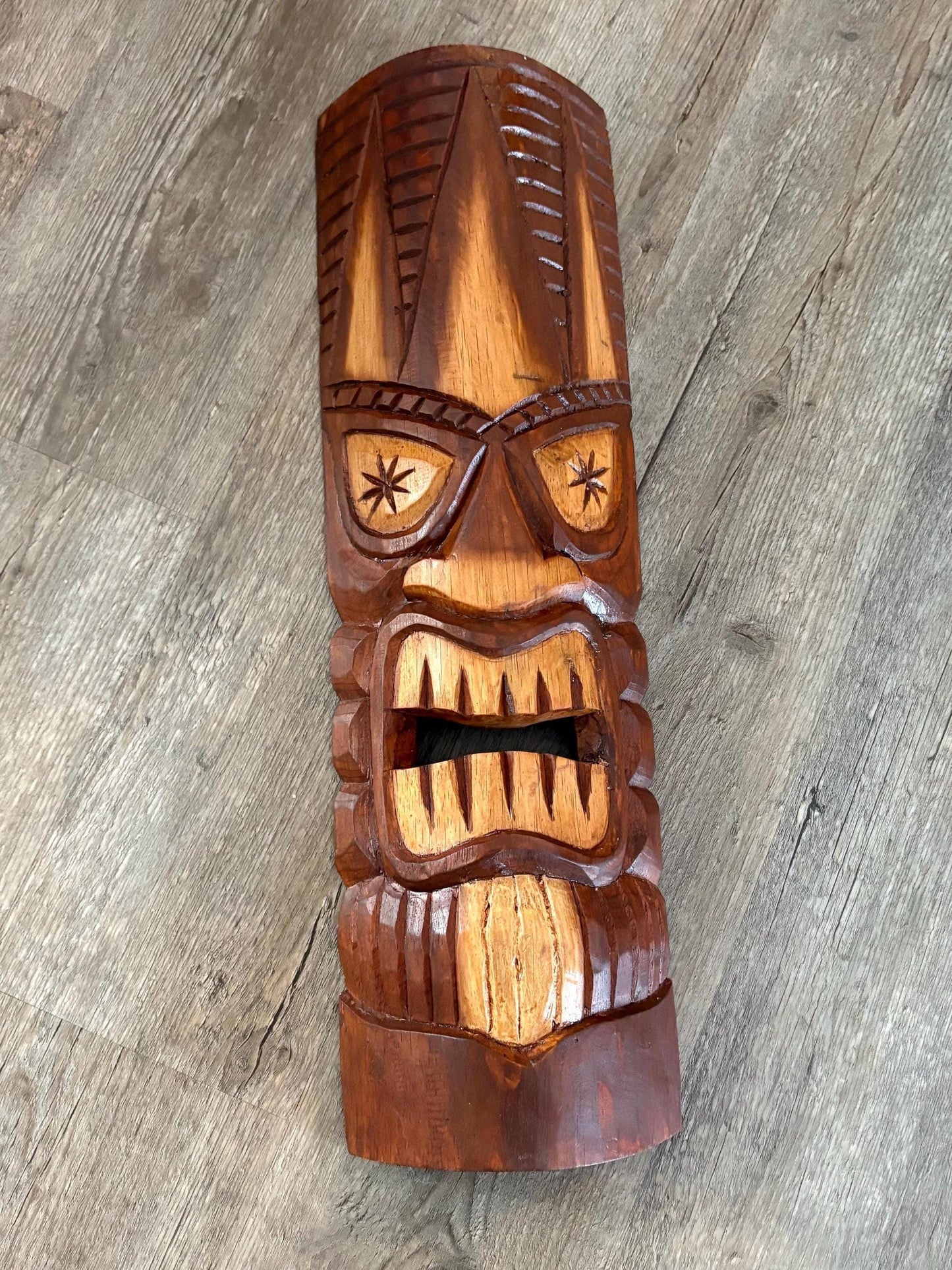 Hawaiian Tiki - Lightweight Teakwood Handcarved Display